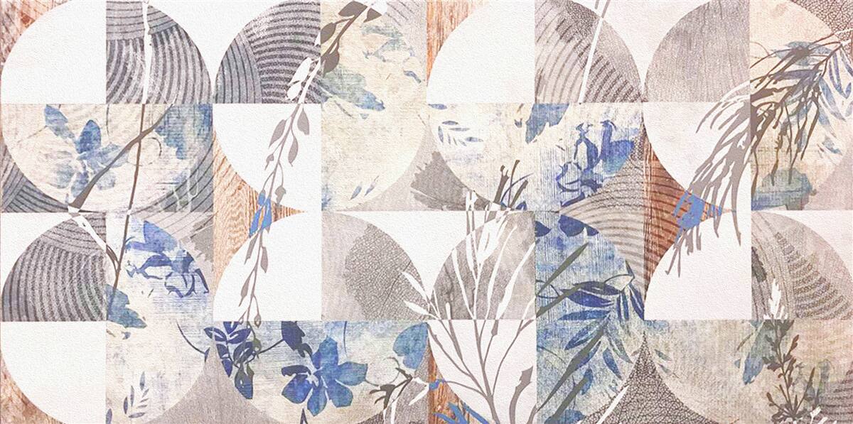 Fototapeta abstrakcyjne tło z nadrukami jesiennych liści