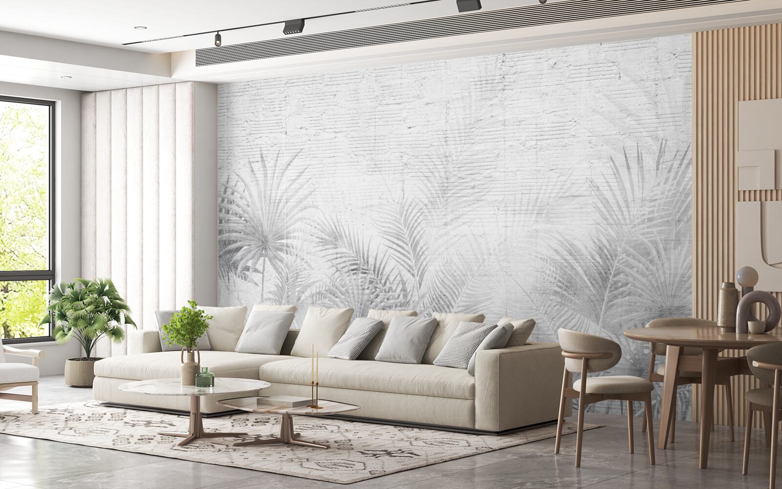 Fototapeta poranna mgła w tropikalnym lesie