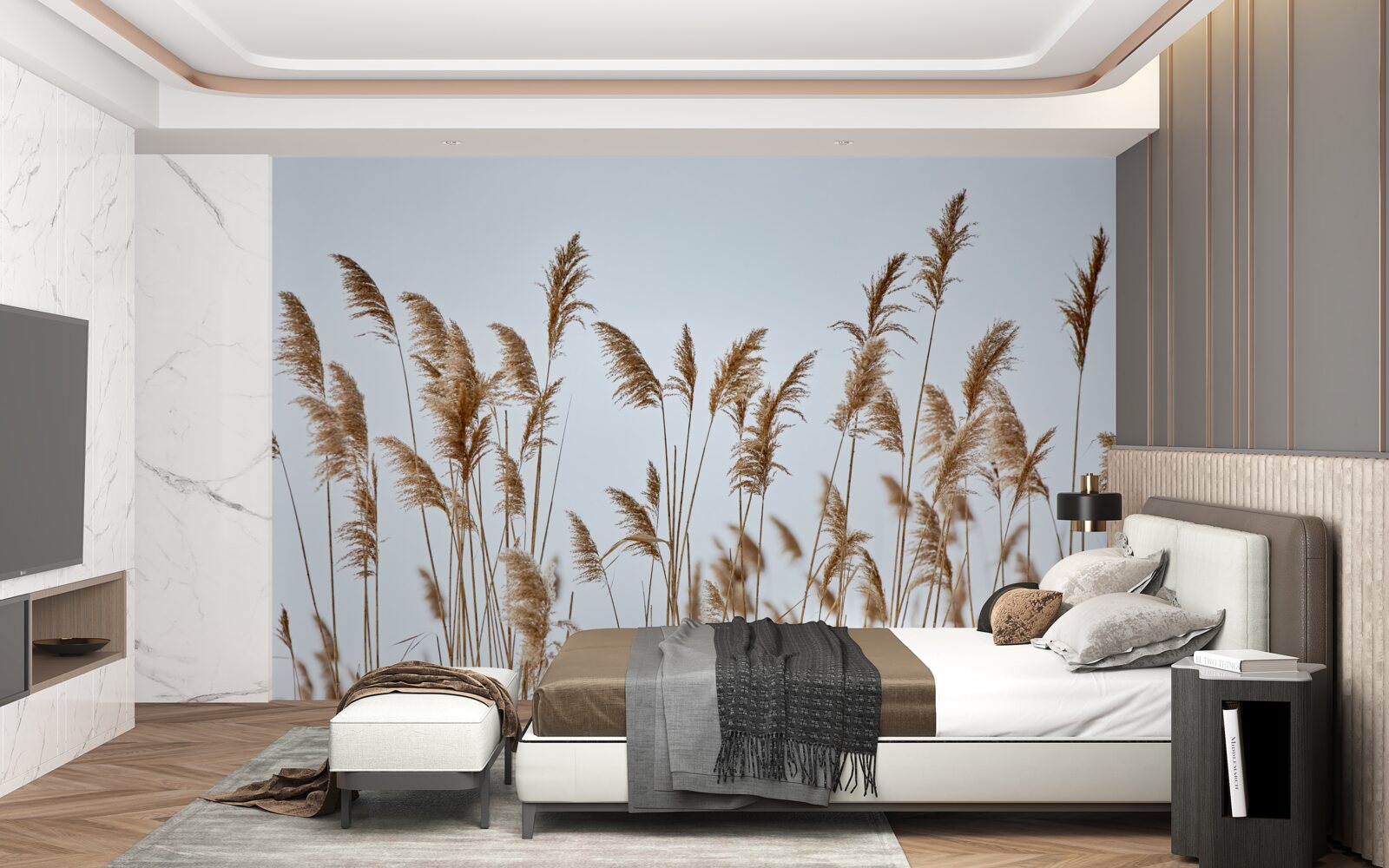 Fototapeta kłosy pszenicy sięgające ku niebu