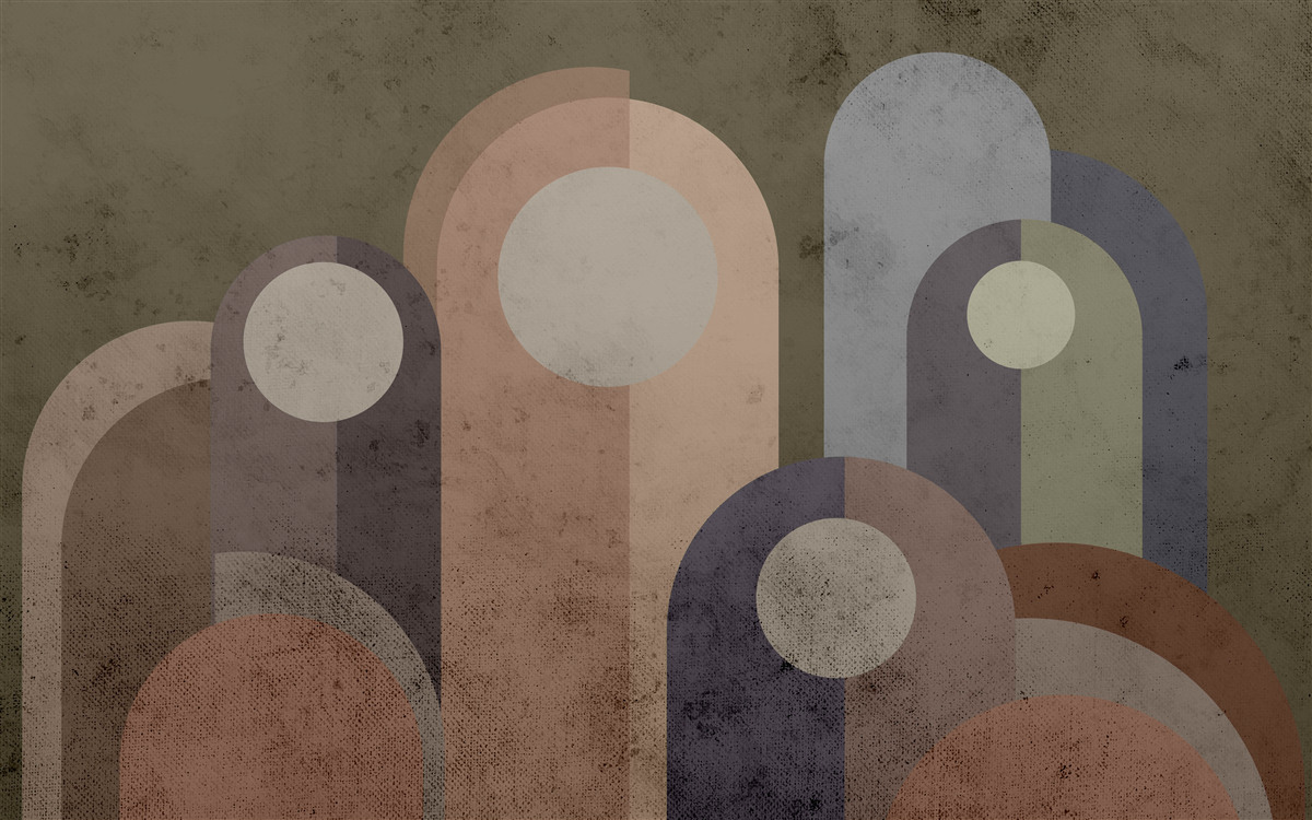 Fototapeta abstrakcyjny obraz roślin wodnych z farbami