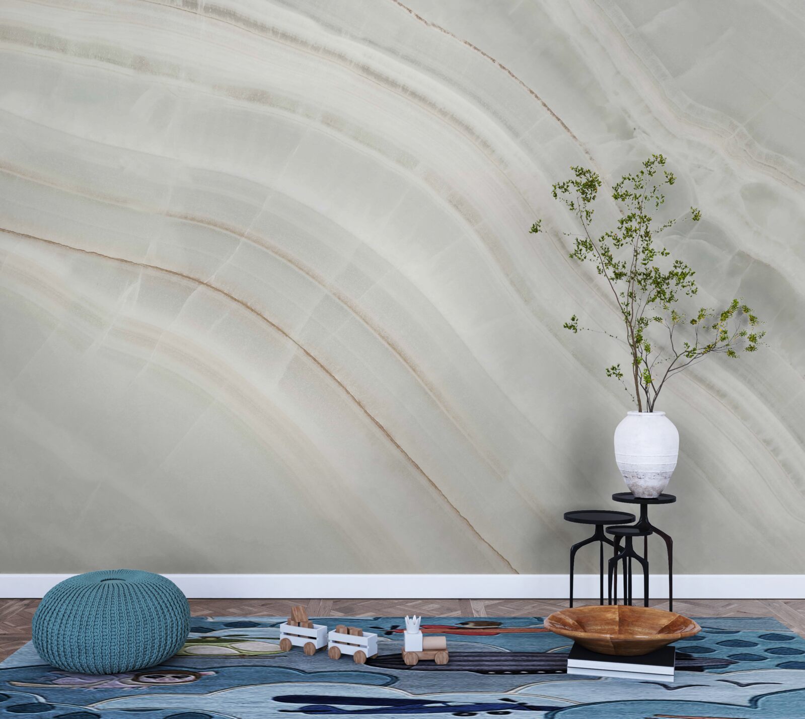 Fototapeta cienki szary beżowy krój