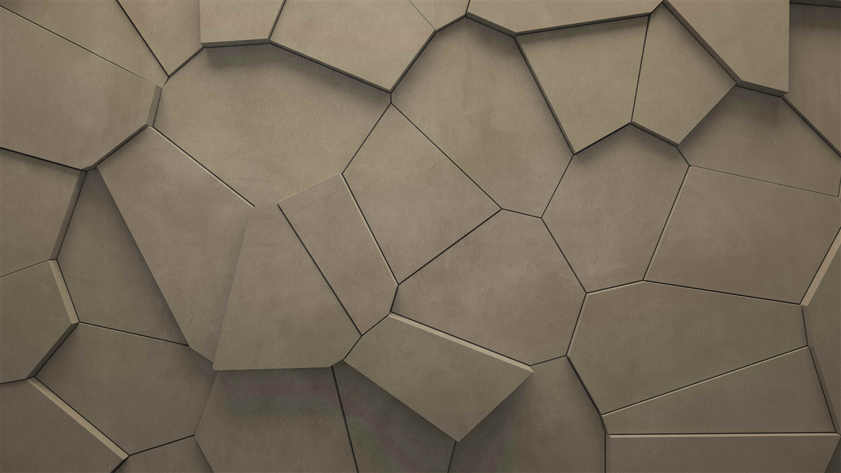 Fototapeta Ściana składająca się z kamieni o różnych kształtach