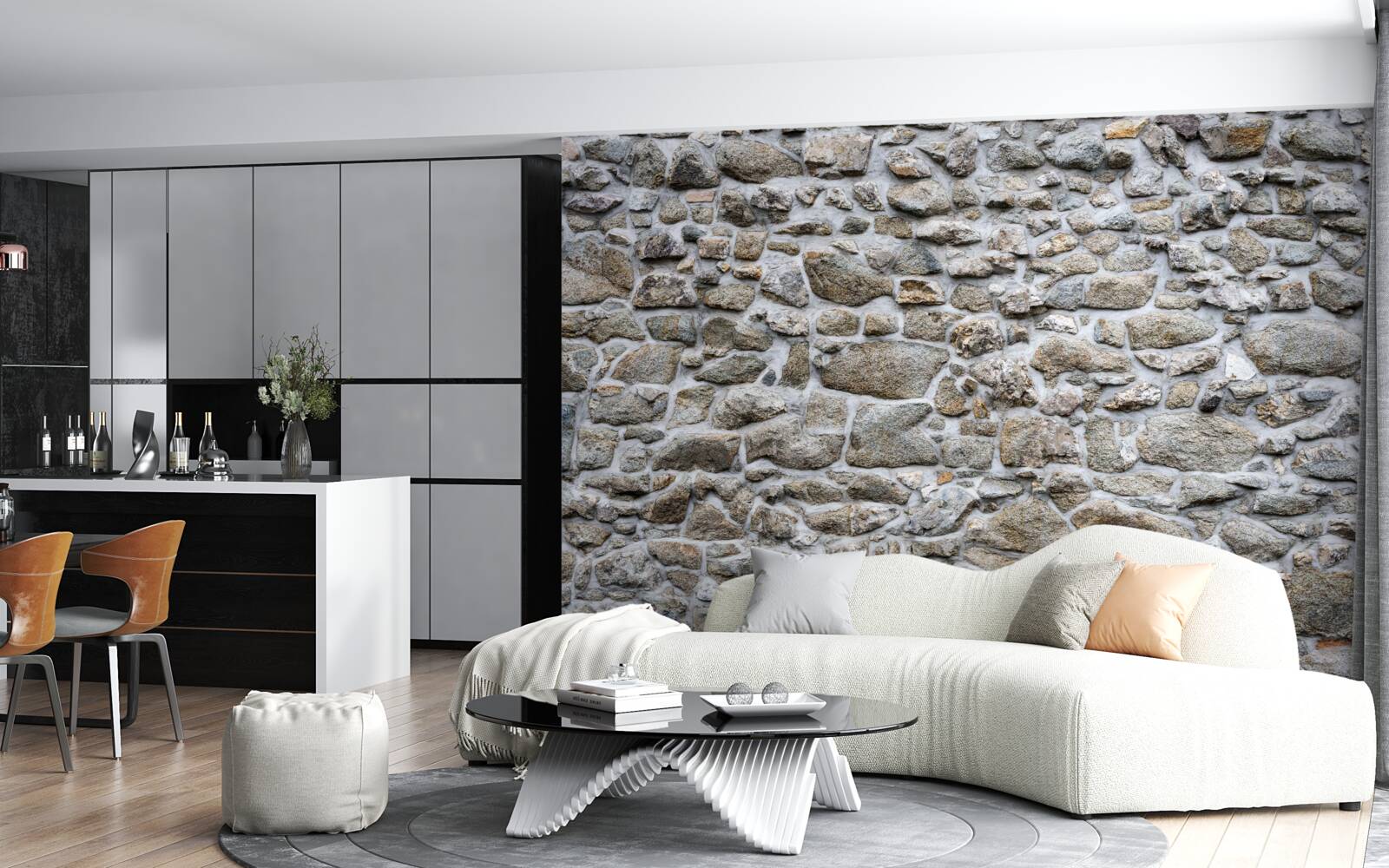 Fototapeta kamienie o różnych rozmiarach i kształtach