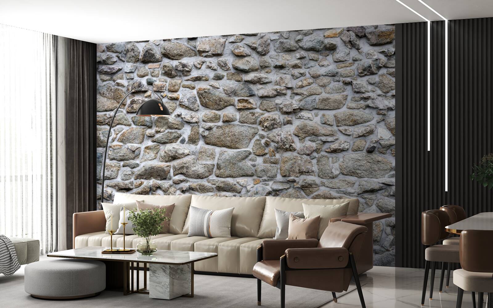 Fototapeta kamienie o różnych rozmiarach i kształtach