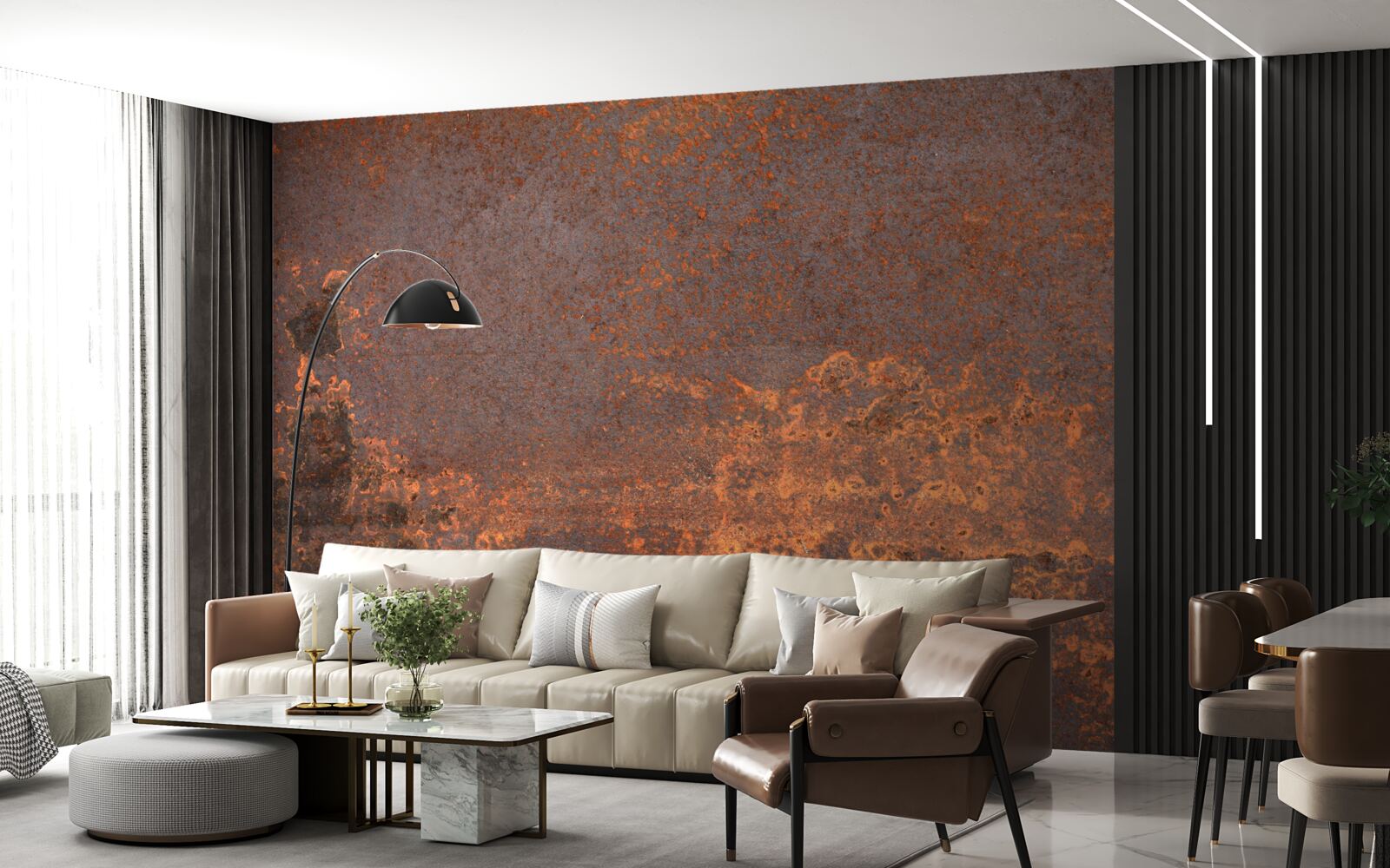 Fototapeta struktura utlenionego metalu