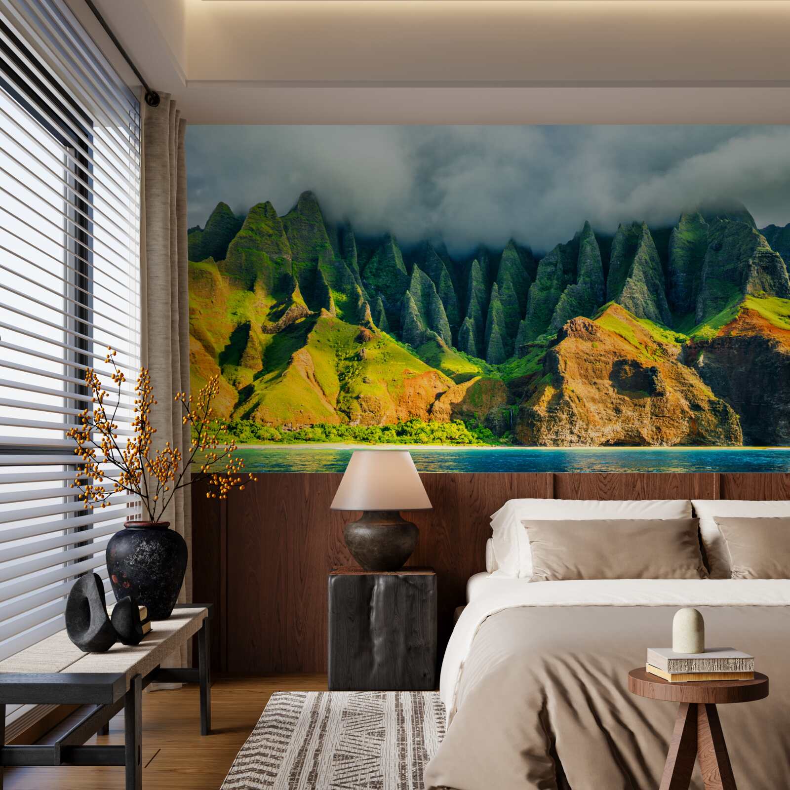 Fototapeta widoki na górskie jezioro są pełne kolorów