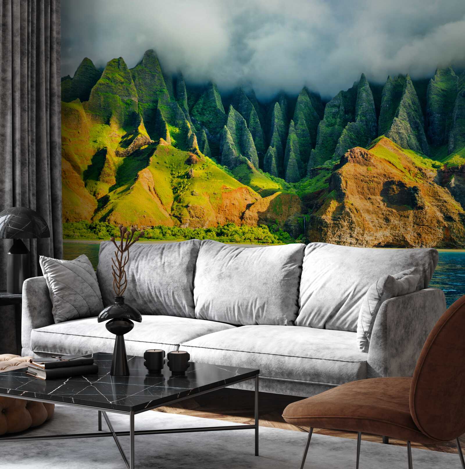 Fototapeta widoki na górskie jezioro są pełne kolorów