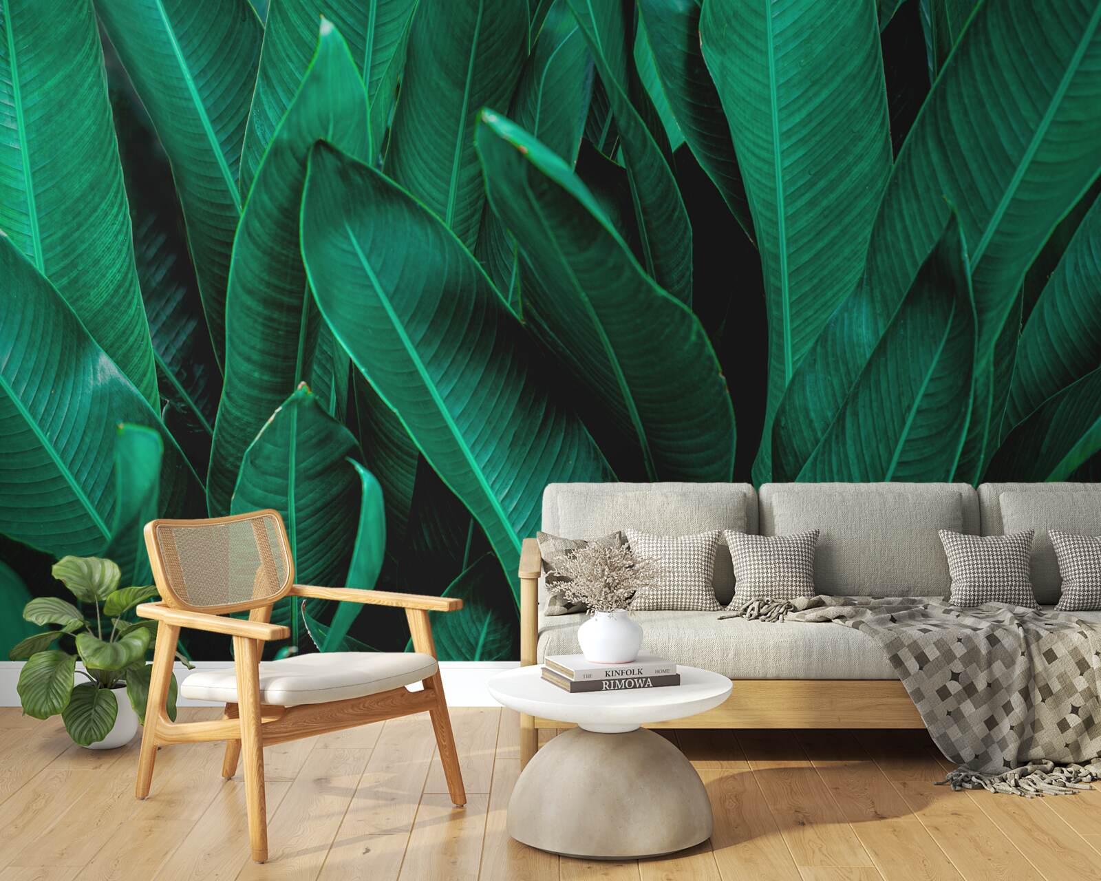 Fototapeta paproć o jasnym szmaragdowym odcieniu