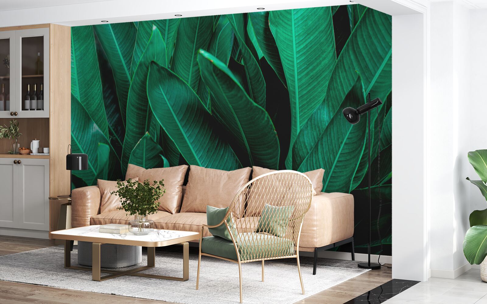 Fototapeta paproć o jasnym szmaragdowym odcieniu