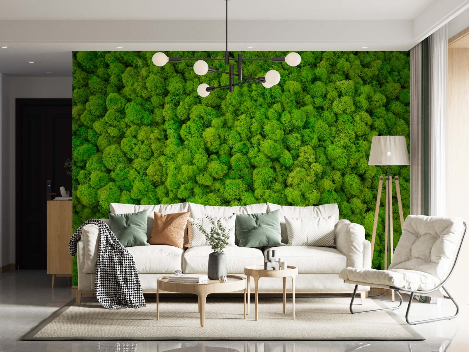 Fototapeta gęste wierzchołki zielonych leśnych gigantów