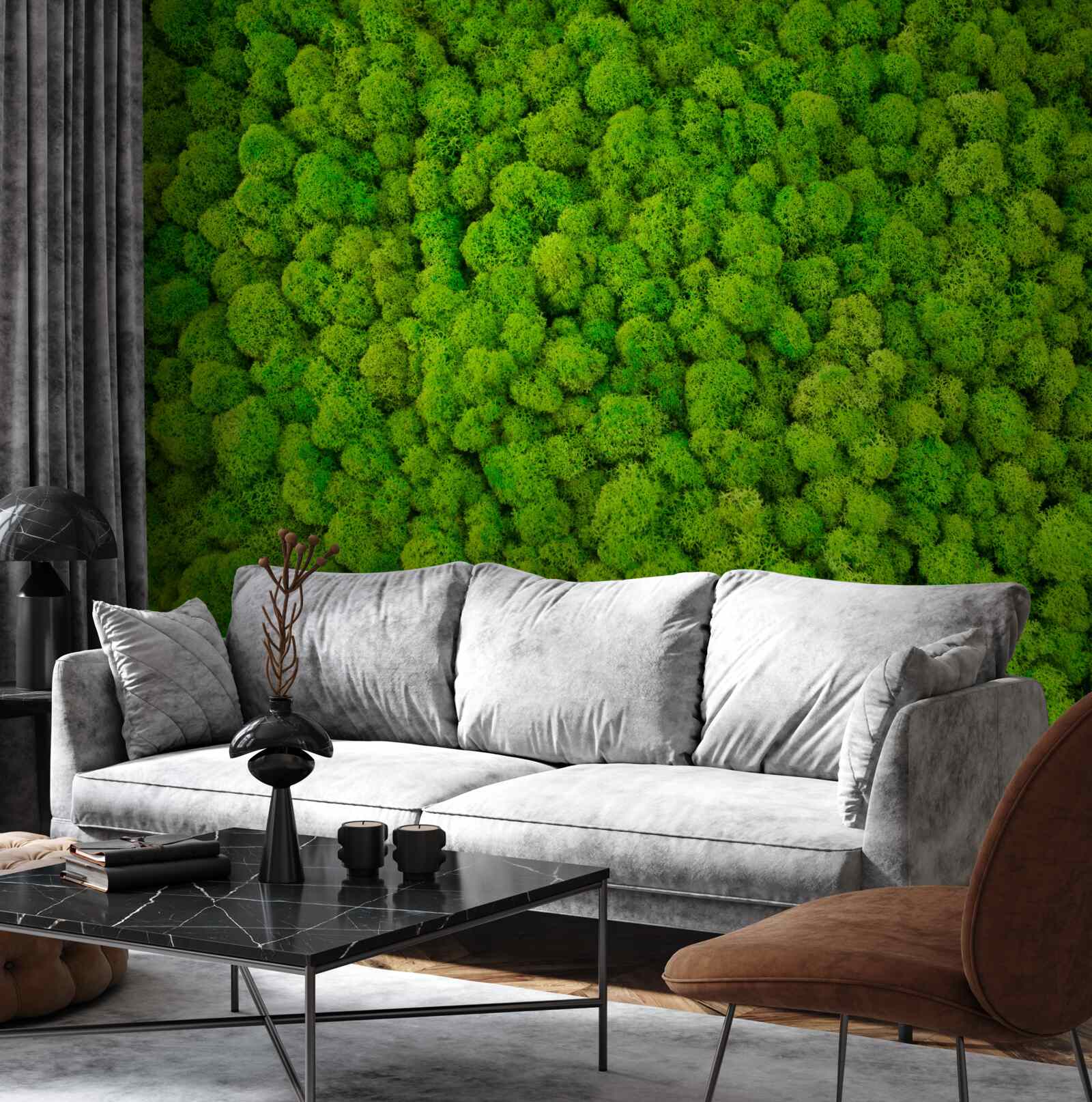 Fototapeta gęste wierzchołki zielonych leśnych gigantów