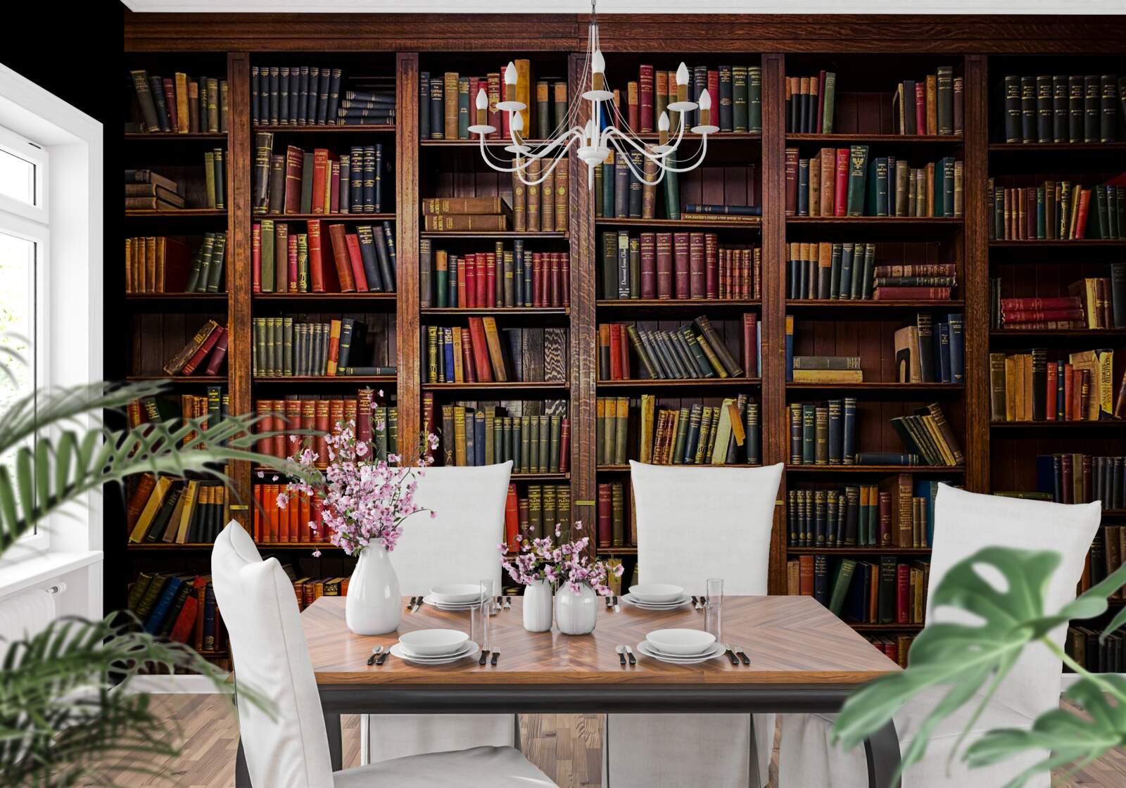 Fototapeta bogata biblioteka z książkami