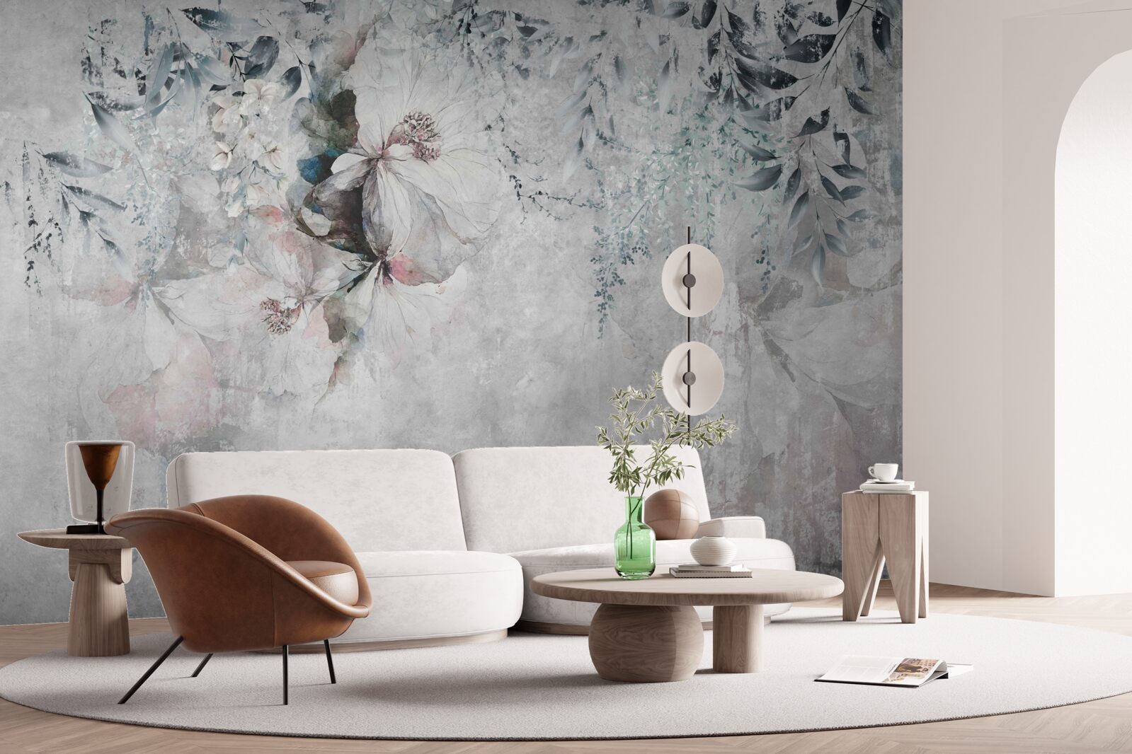 Fototapeta irysy są szare na tle tego samego odcienia