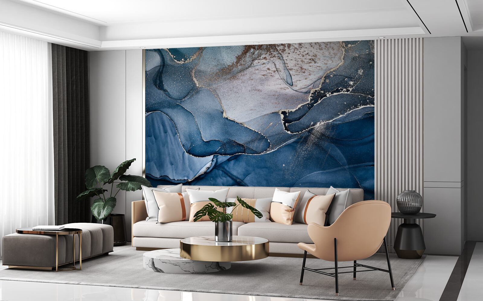 Fototapeta odcienie atramentu alkoholowego