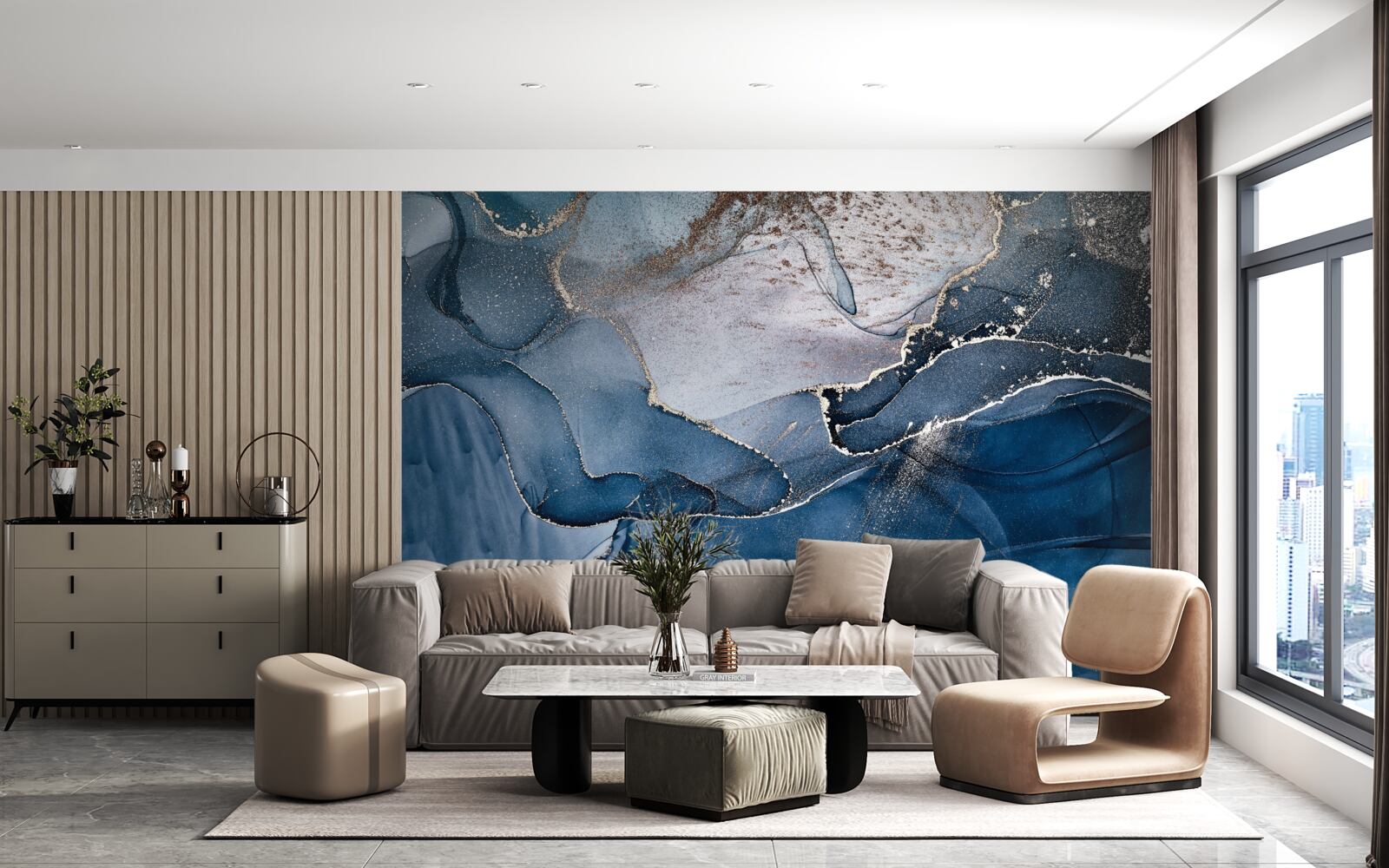 Fototapeta odcienie atramentu alkoholowego