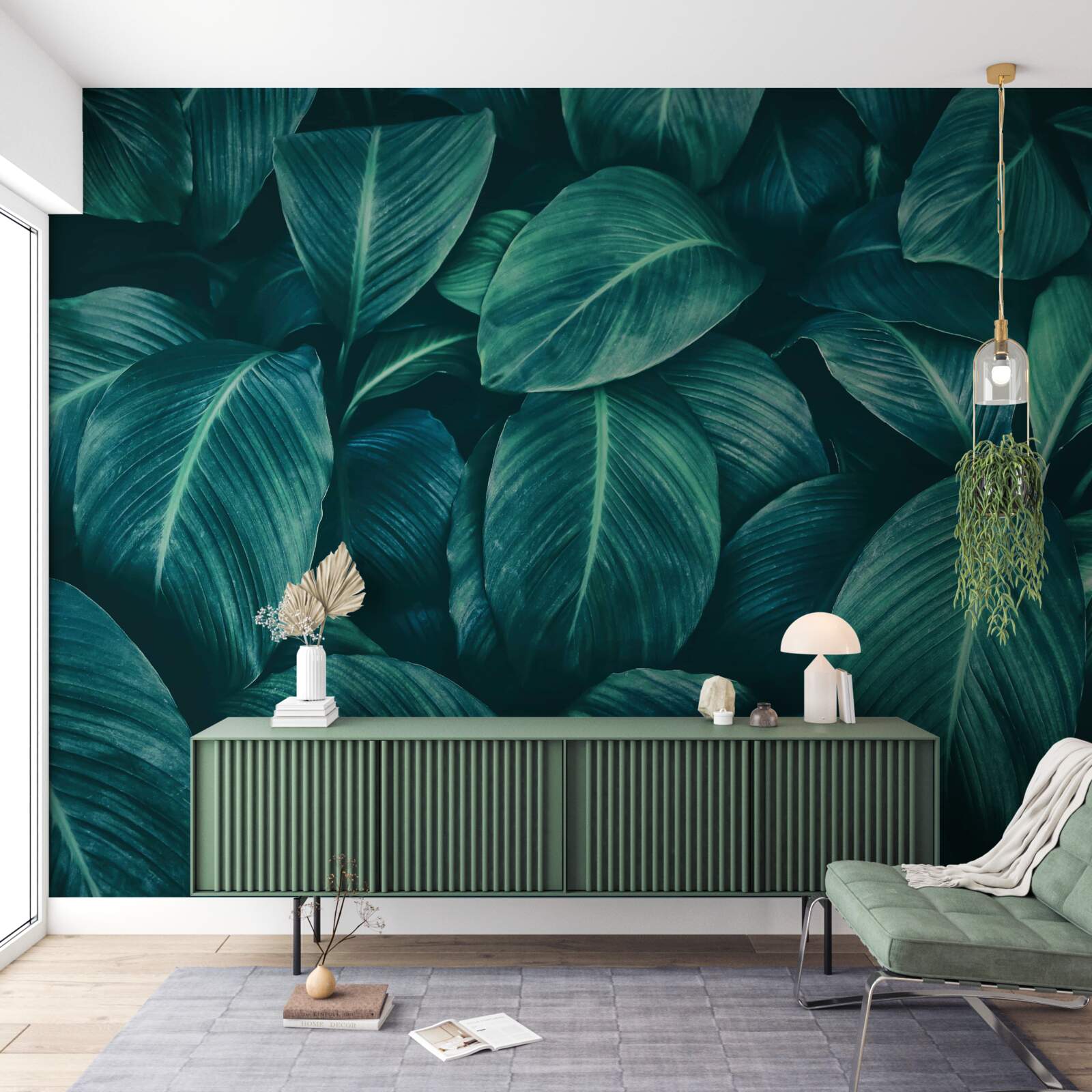 Fototapeta liście paproci mają wspaniały szmaragdowy kolor