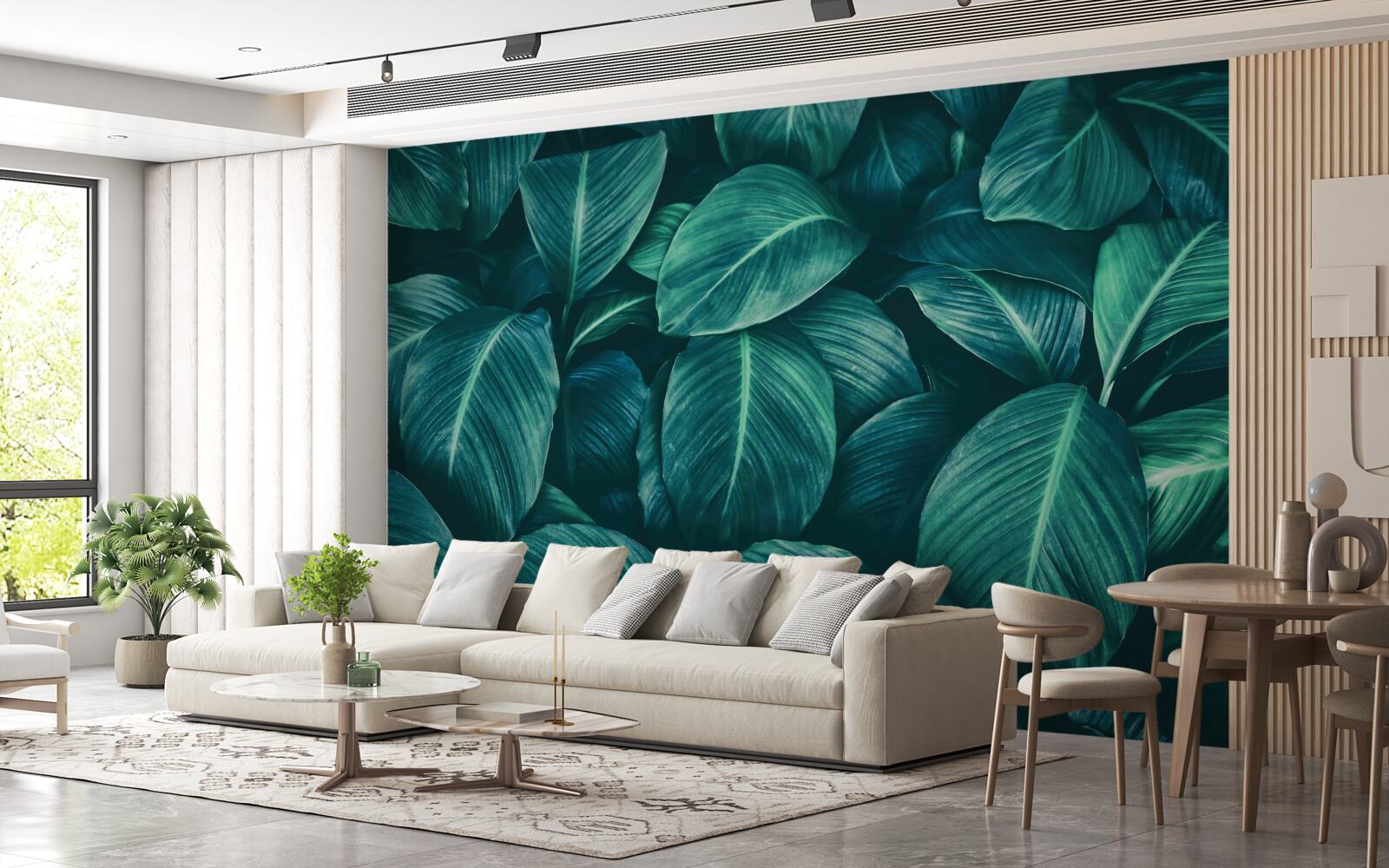 Fototapeta liście paproci mają wspaniały szmaragdowy kolor