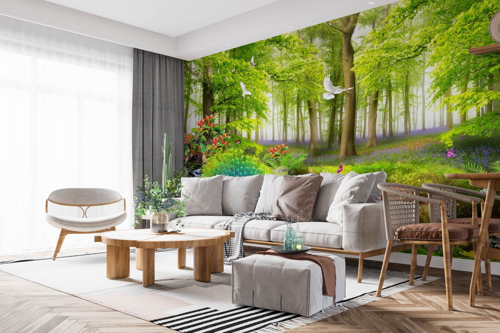 Fototapeta fauna zielonych lasów letnich