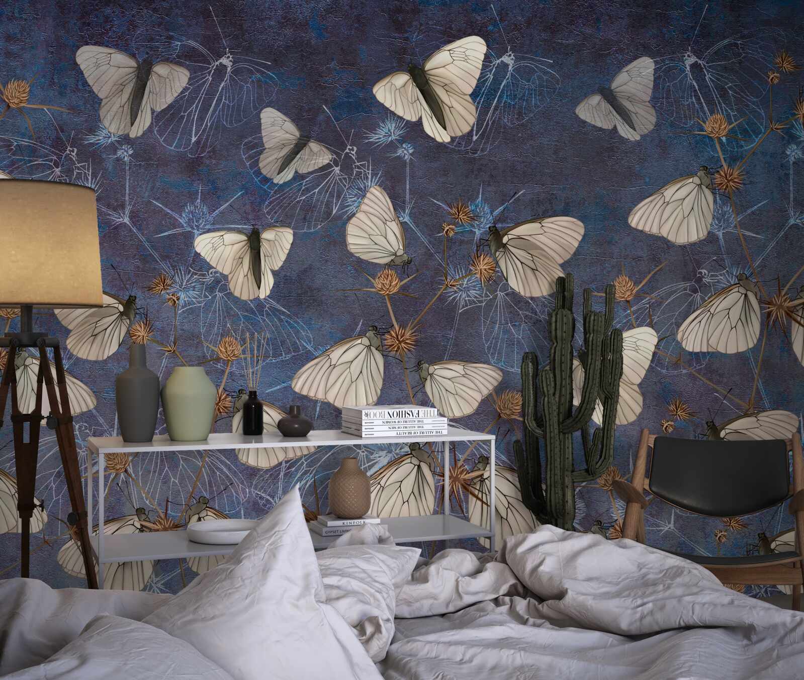 Fototapeta białe motyle w sezonie wegetacyjnym