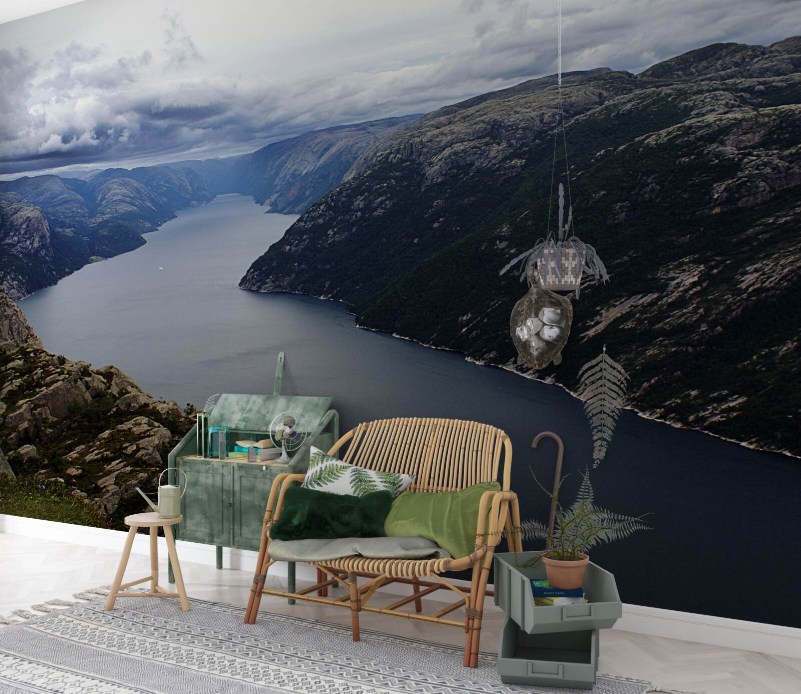 Fototapeta spokojna górska rzeka