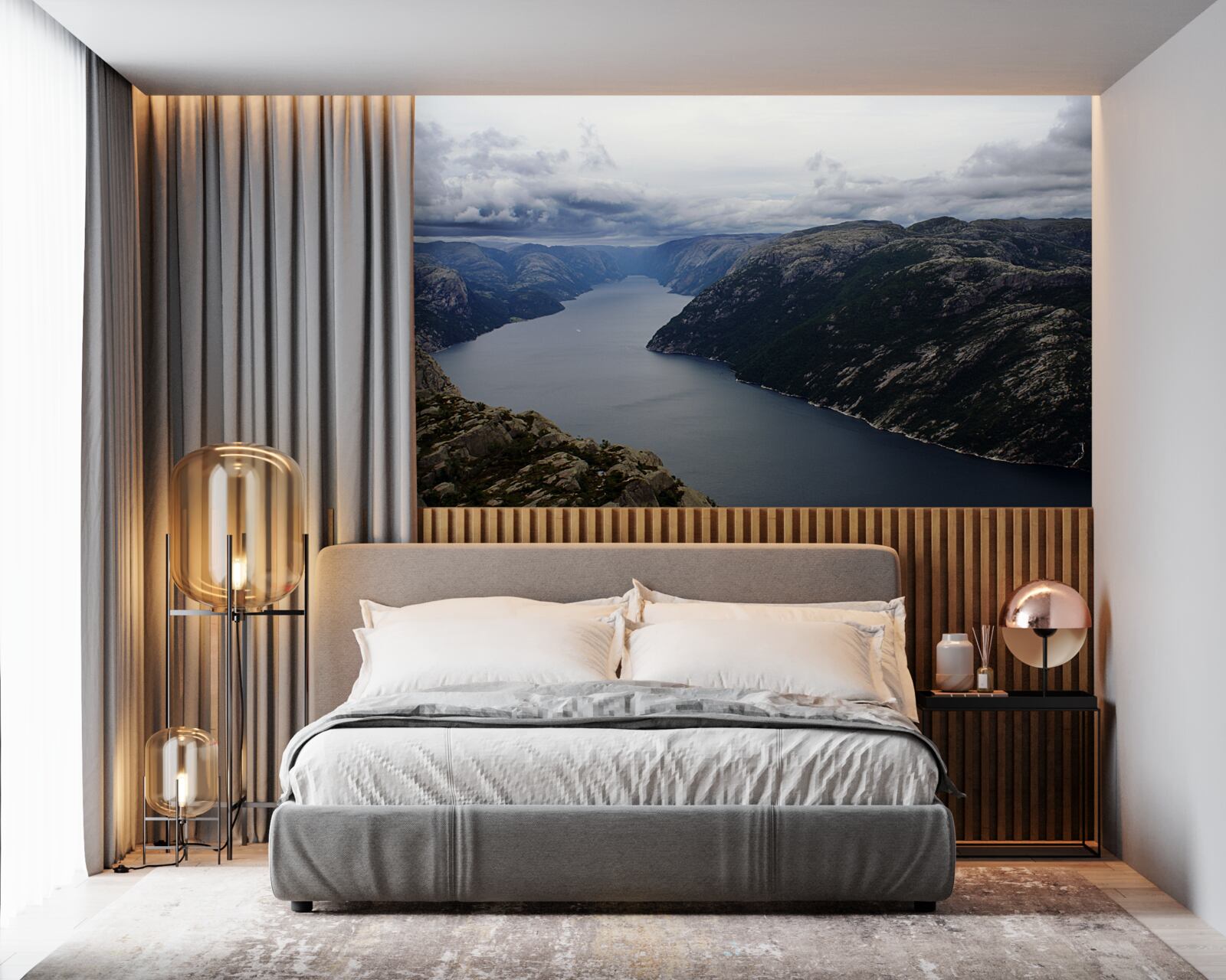 Fototapeta spokojna górska rzeka