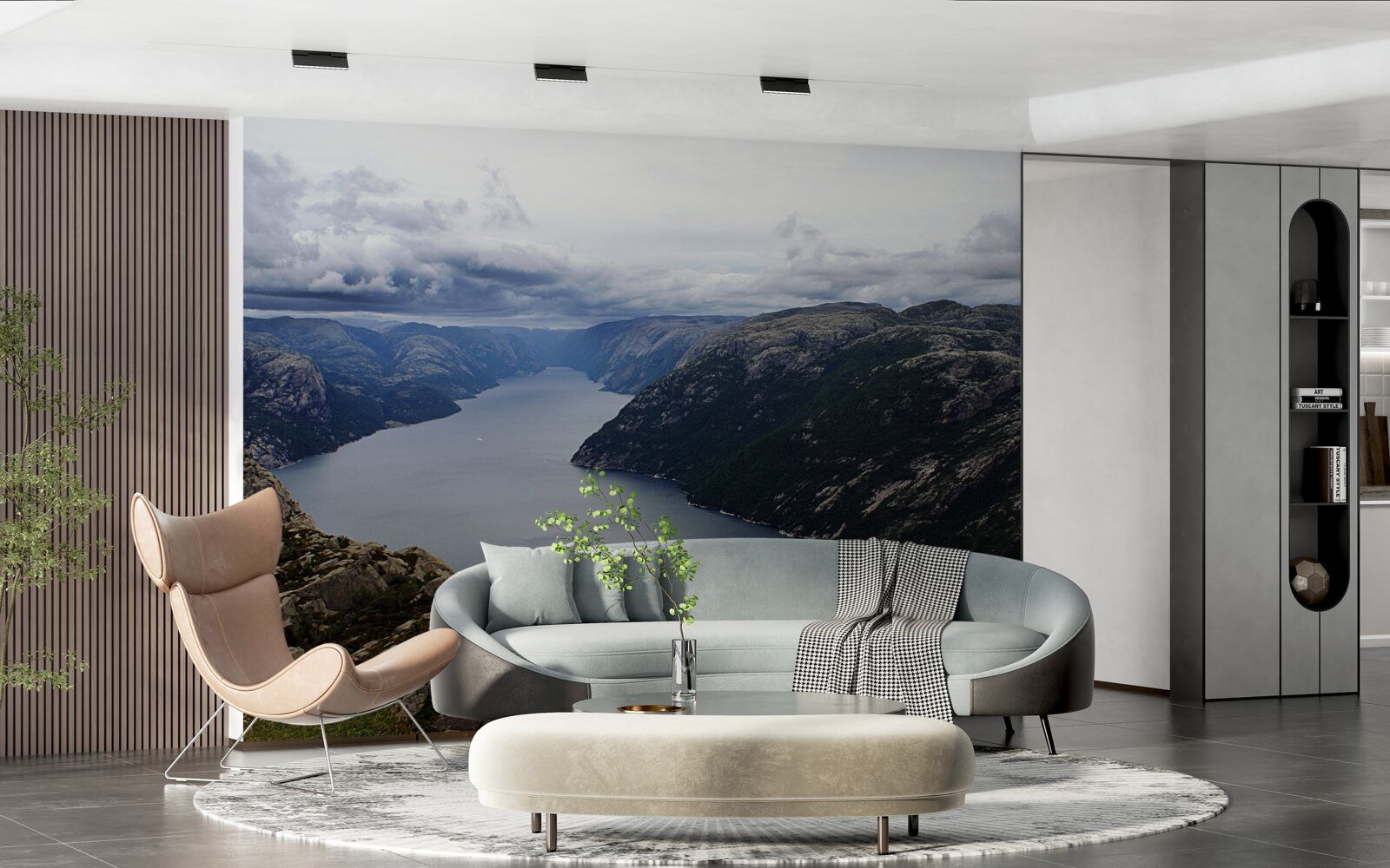 Fototapeta spokojna górska rzeka