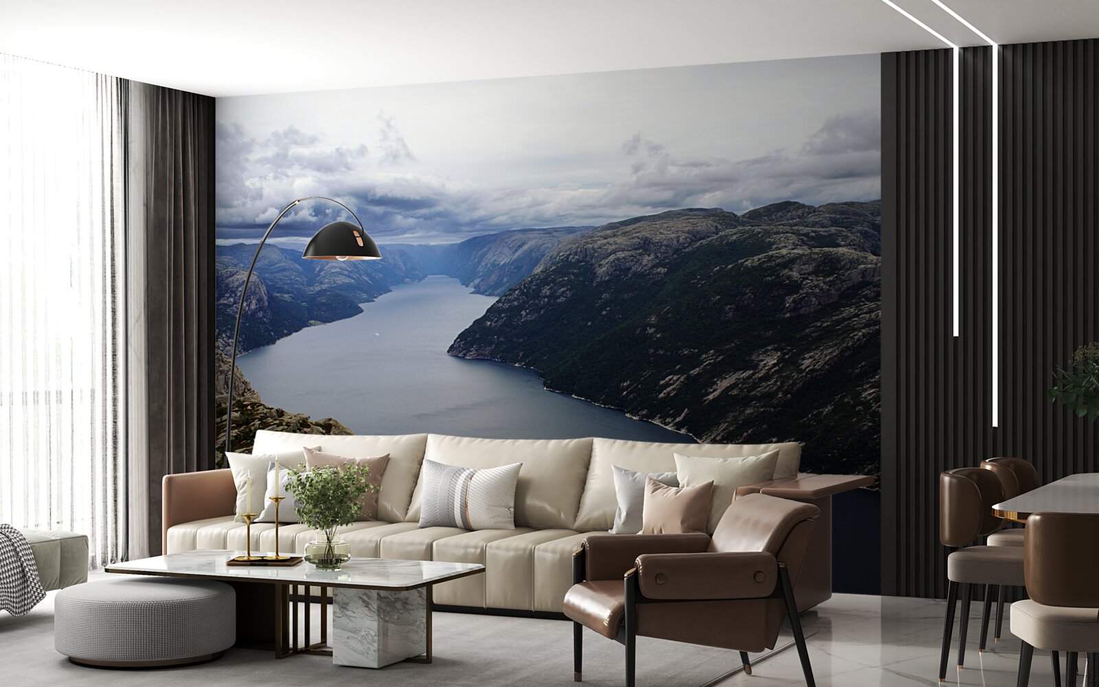 Fototapeta spokojna górska rzeka