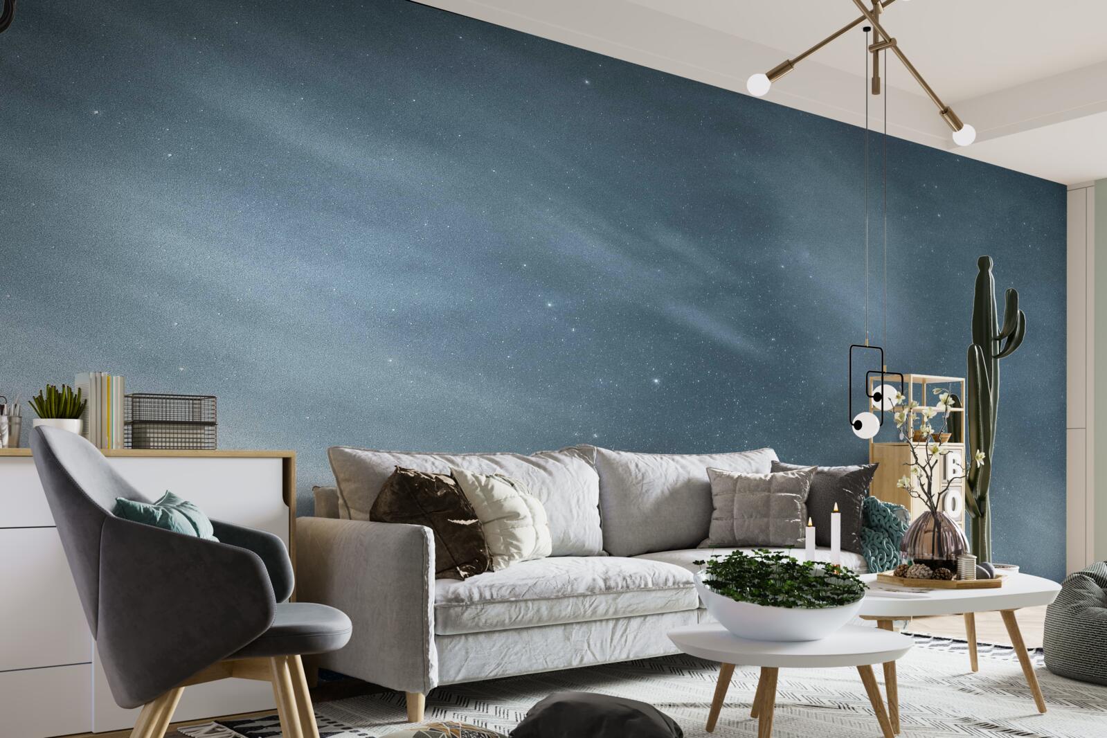 Fototapeta gwiaździste białe noce na antarktydzie