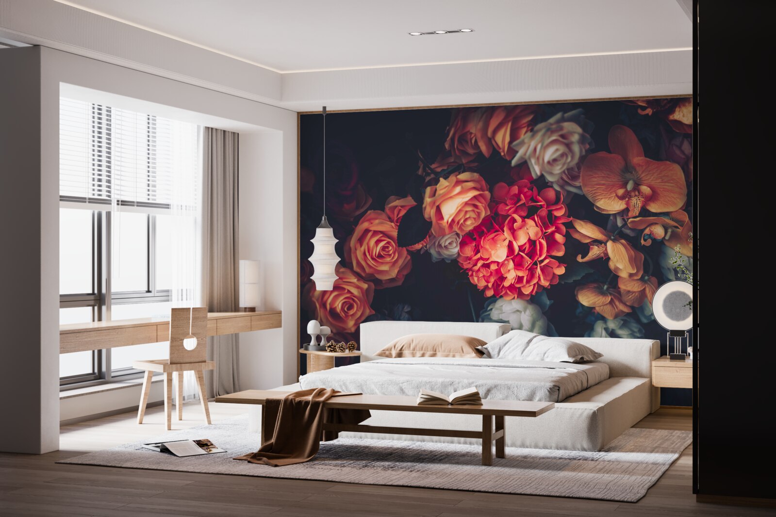 Fototapeta jesienna kompozycja kwiatowa w stylu vintage