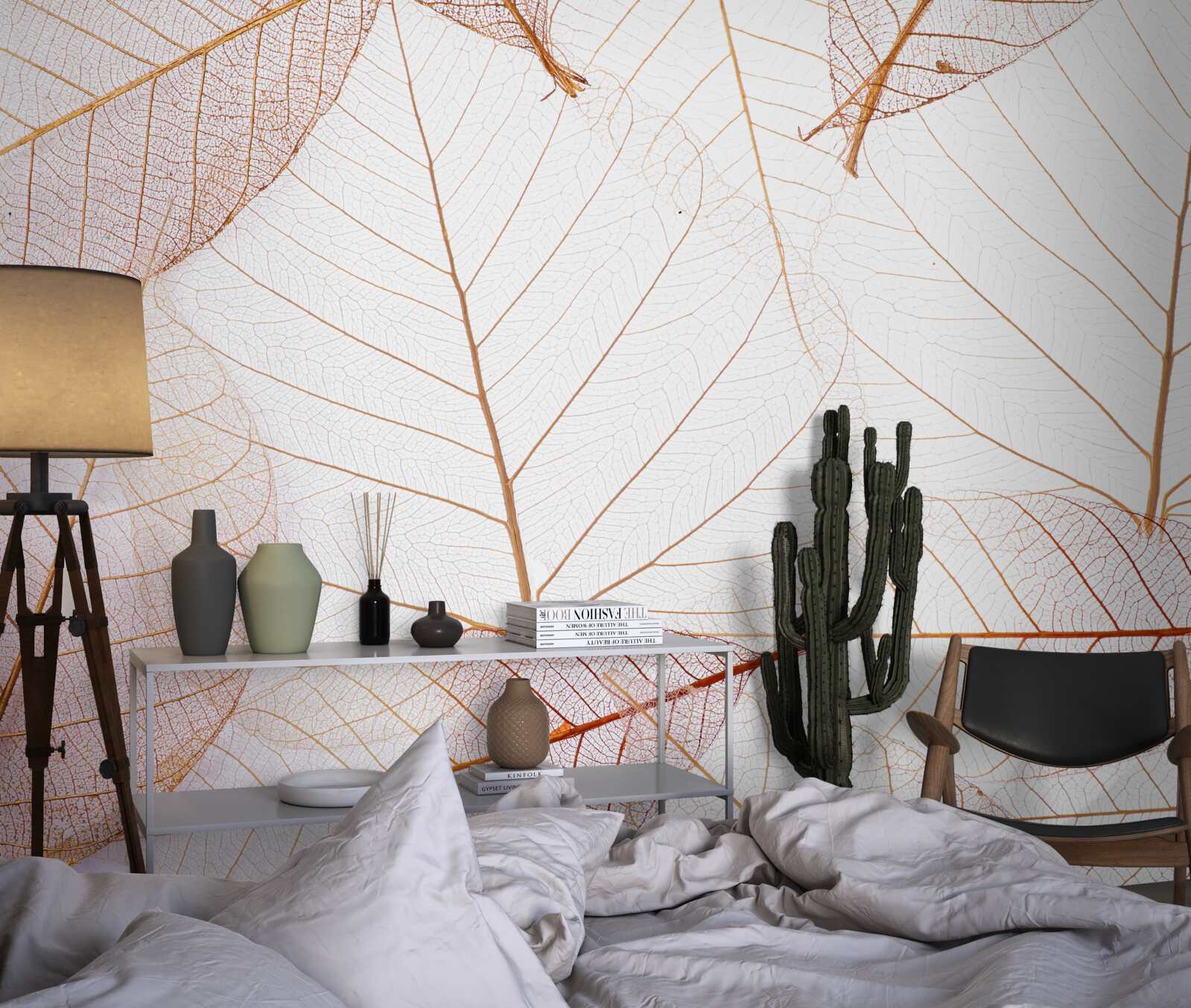 Fototapeta transparentne prześcieradła w delikatnym różowym odcieniu