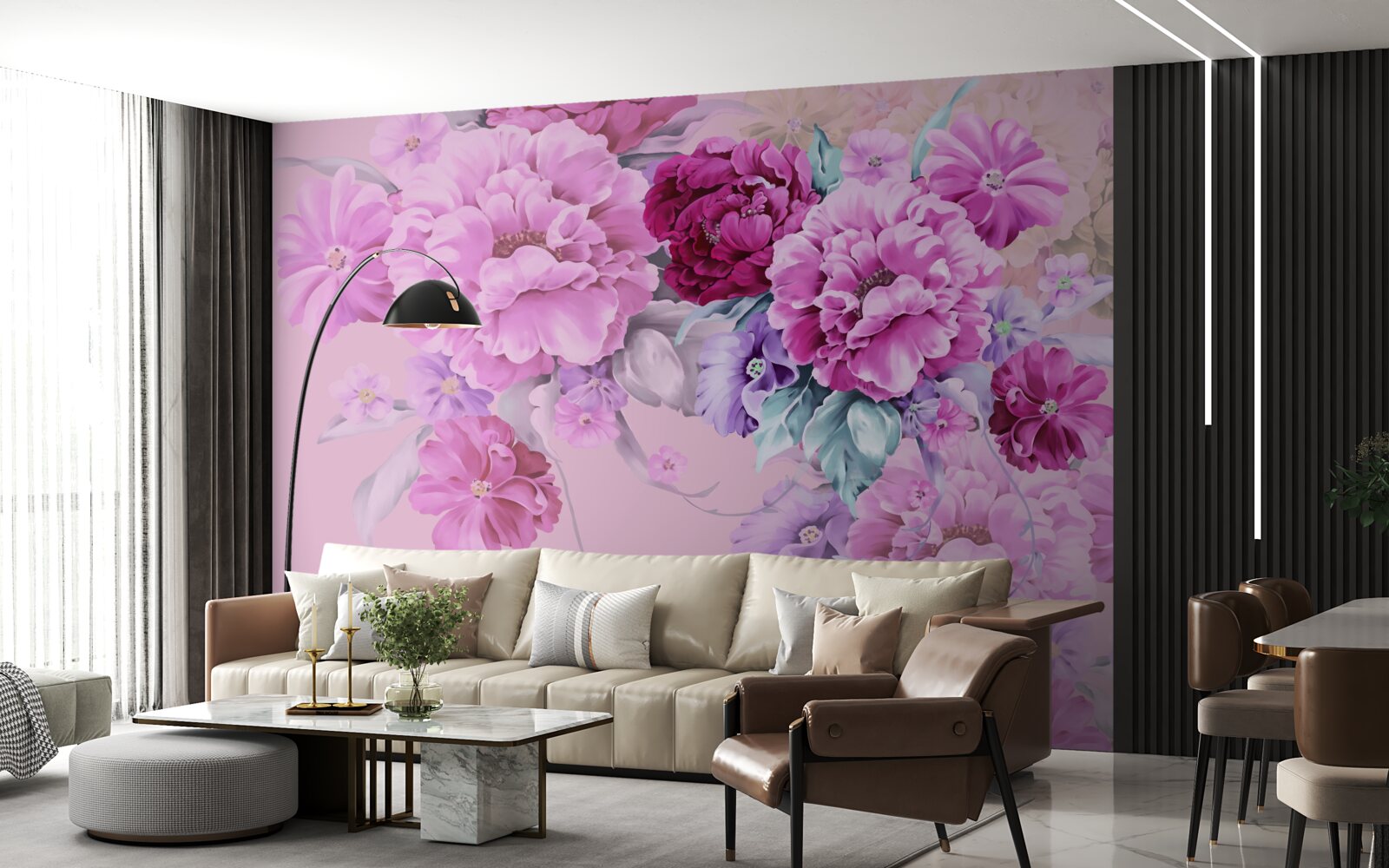 Fototapeta jesienny bukiet w odcieniach bzu