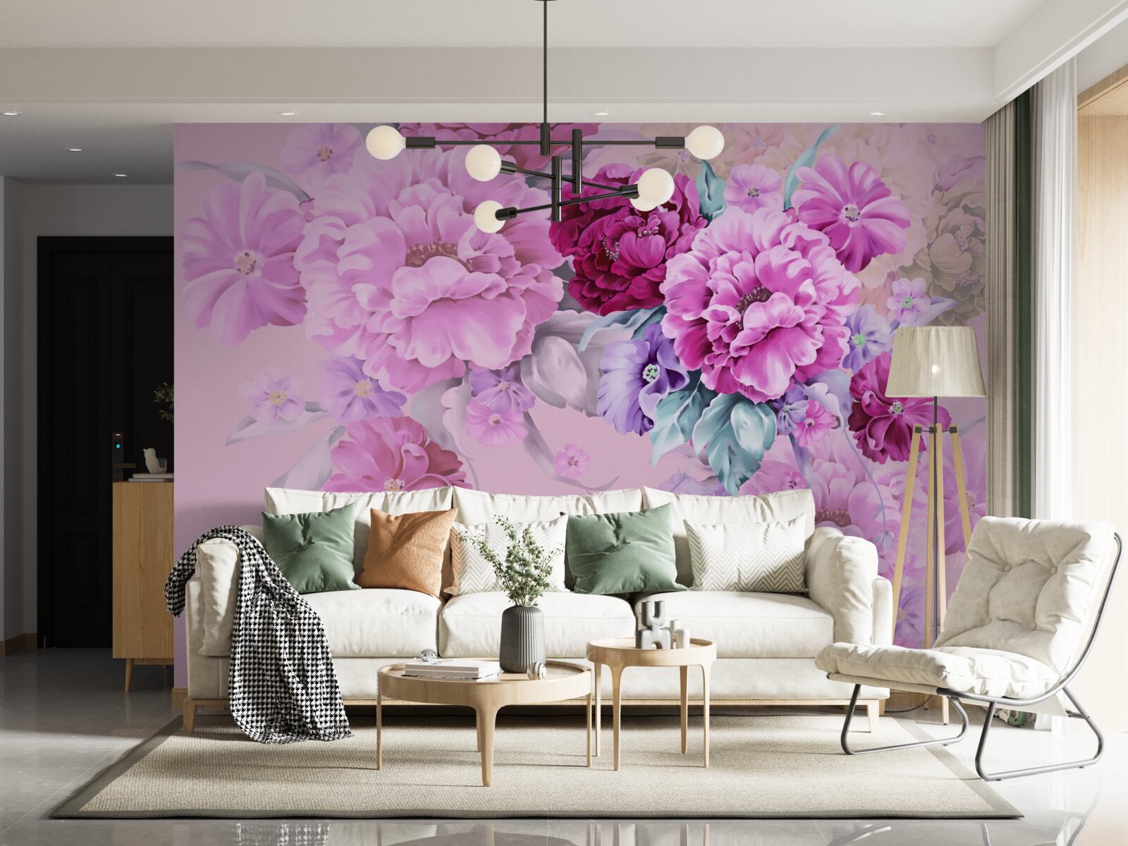 Fototapeta jesienny bukiet w odcieniach bzu