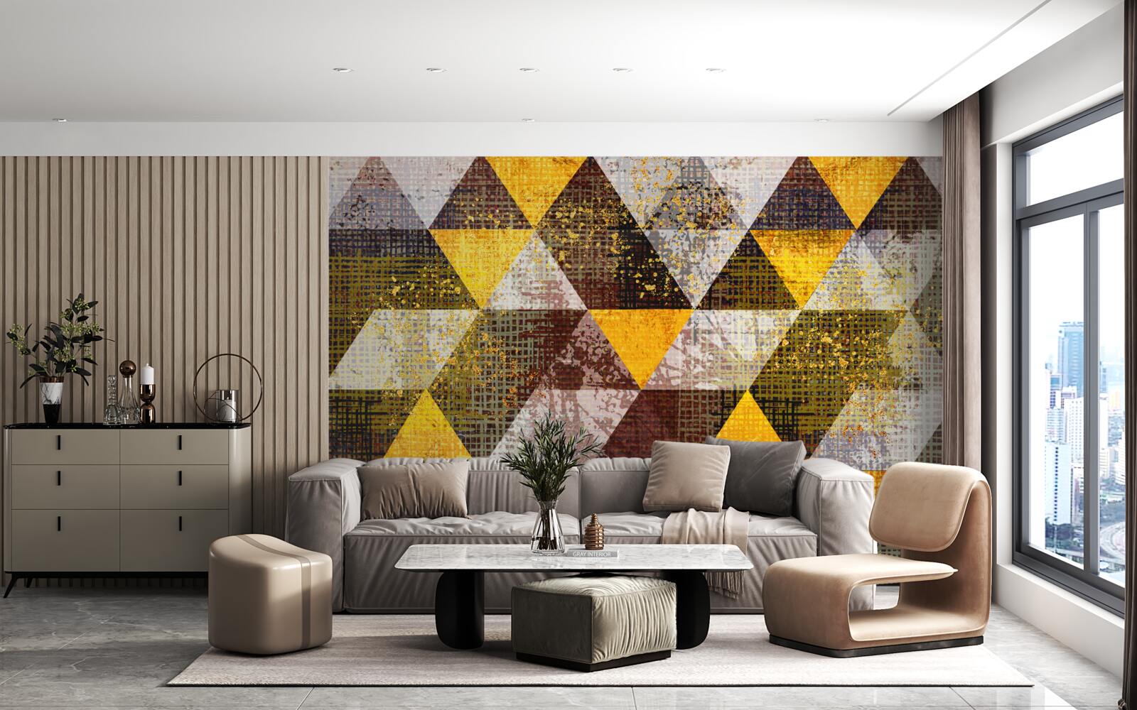 Fototapeta struktura wielobarwnych rombów