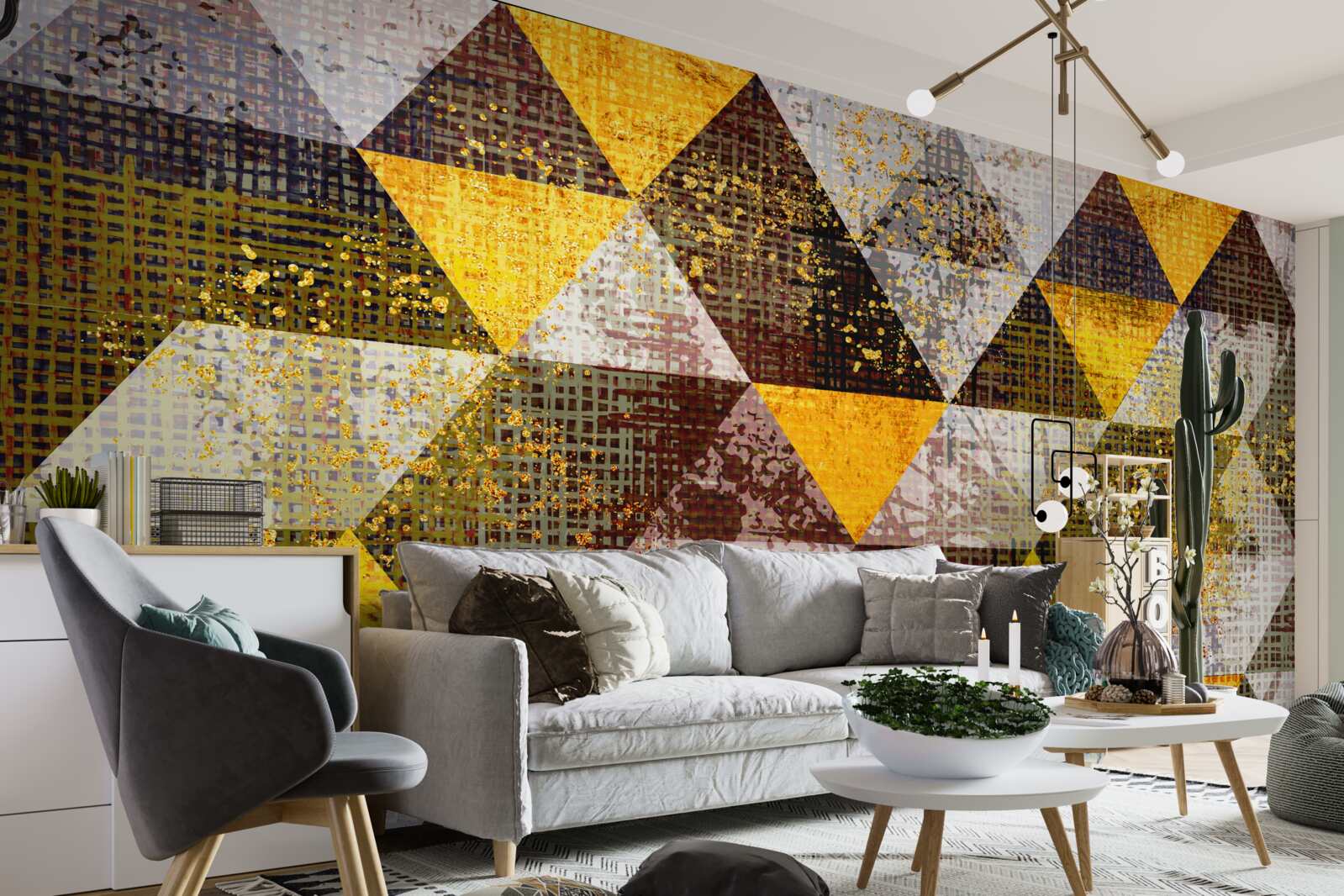 Fototapeta struktura wielobarwnych rombów