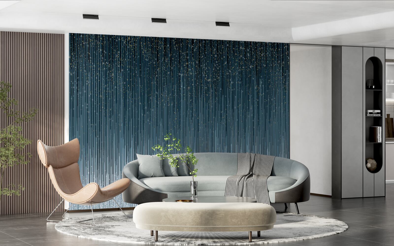 Fototapeta w nocy intensywny deszcz