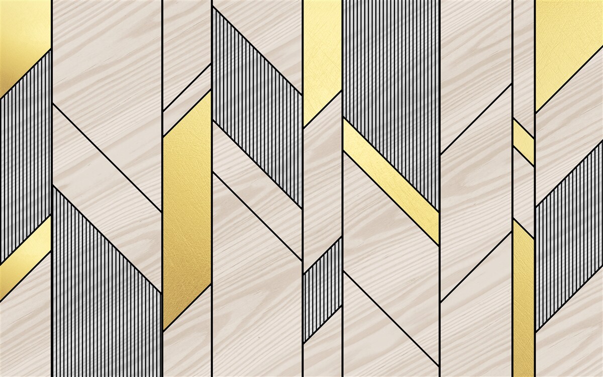 Fototapeta złote pionowe lgolinie