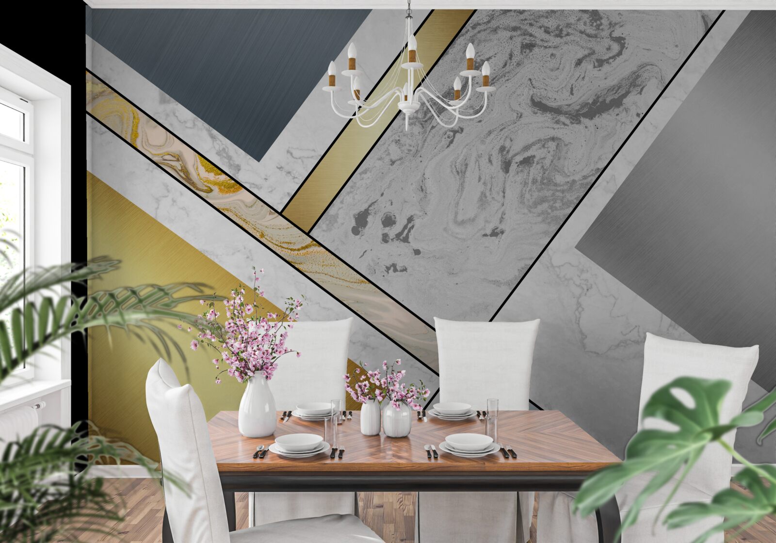 Fototapeta połączenie różnych rodzajów marmuru