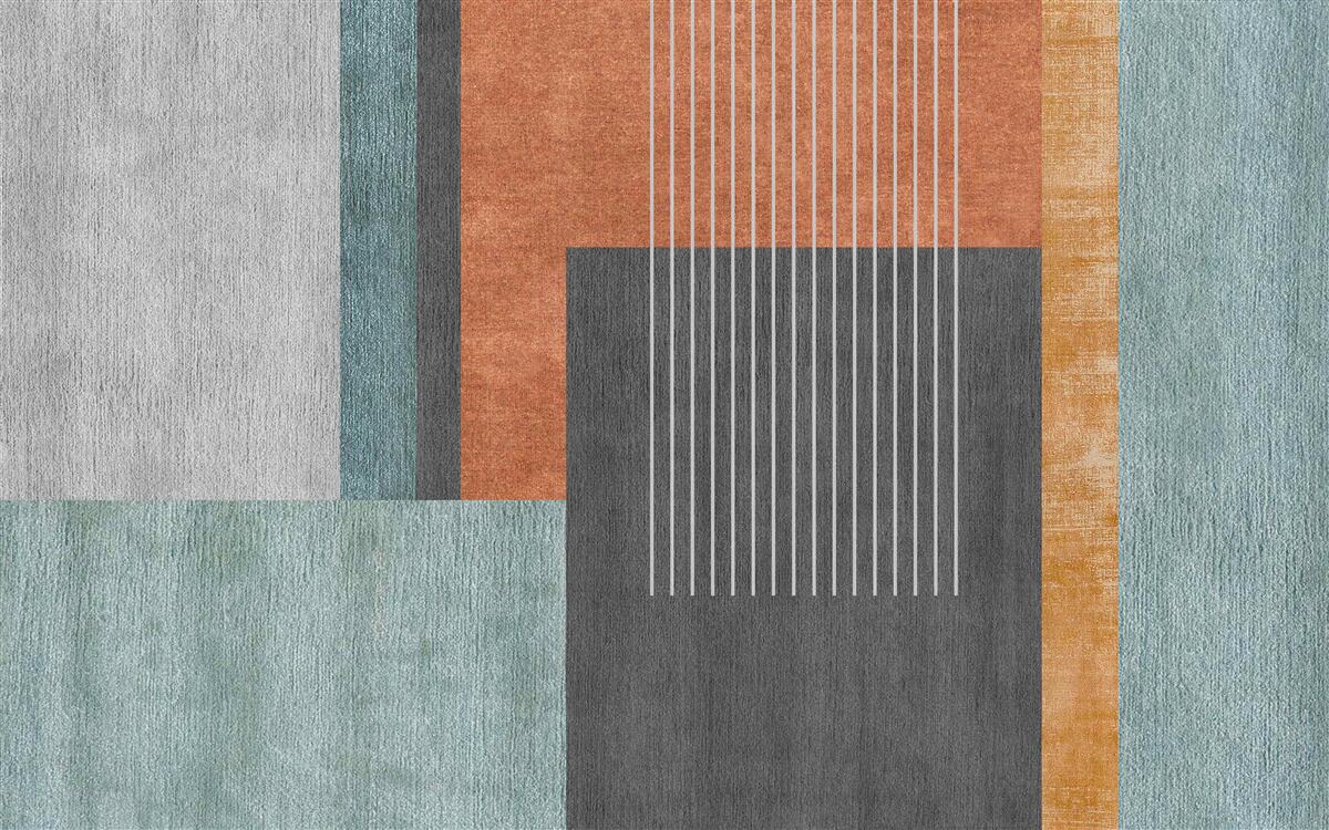 Fototapeta prostokąty w pastelowych odcieniach i linie zorientowane pionowo