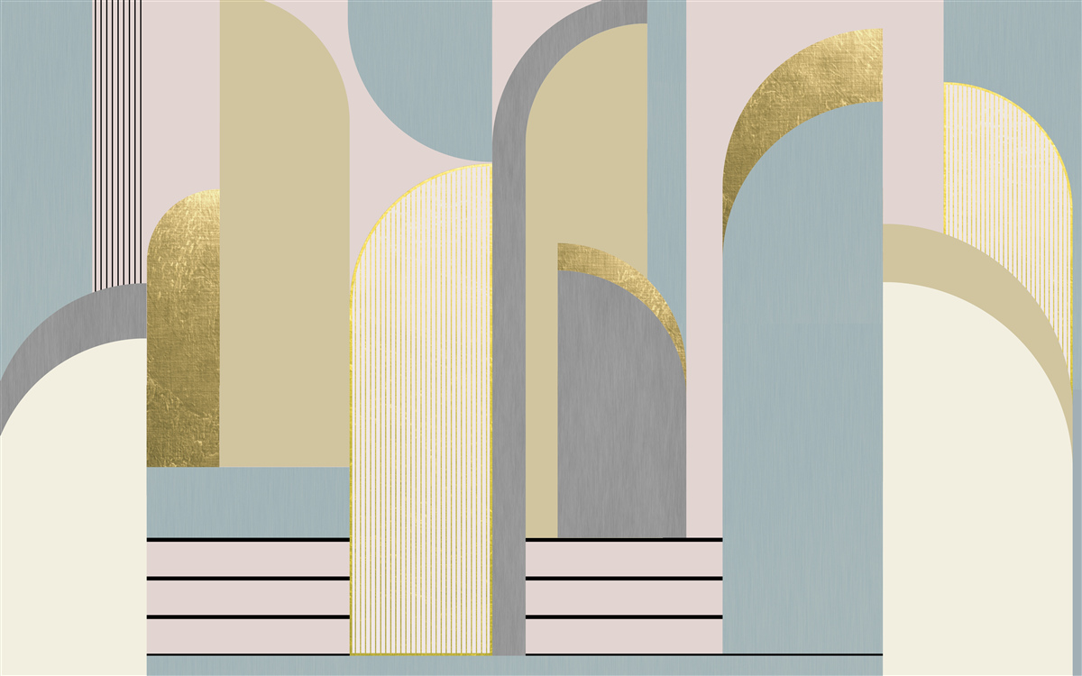 Fototapeta łuki o geometrycznych kształtach