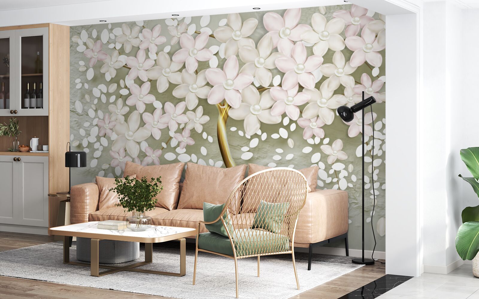 Fototapeta jasny liliowy kwitnący w całej okazałości