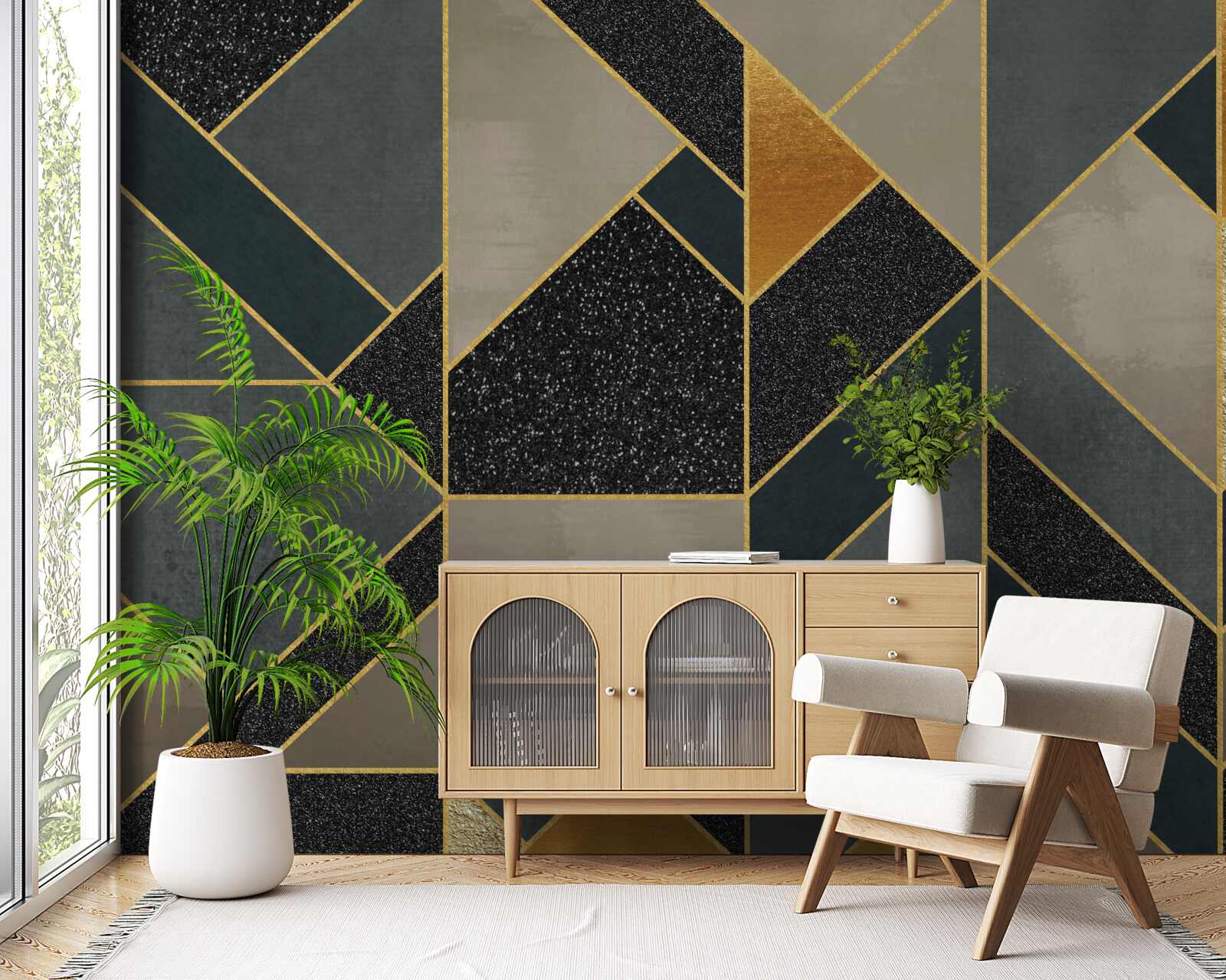 Fototapeta mozaiki w ciemnych kolorach