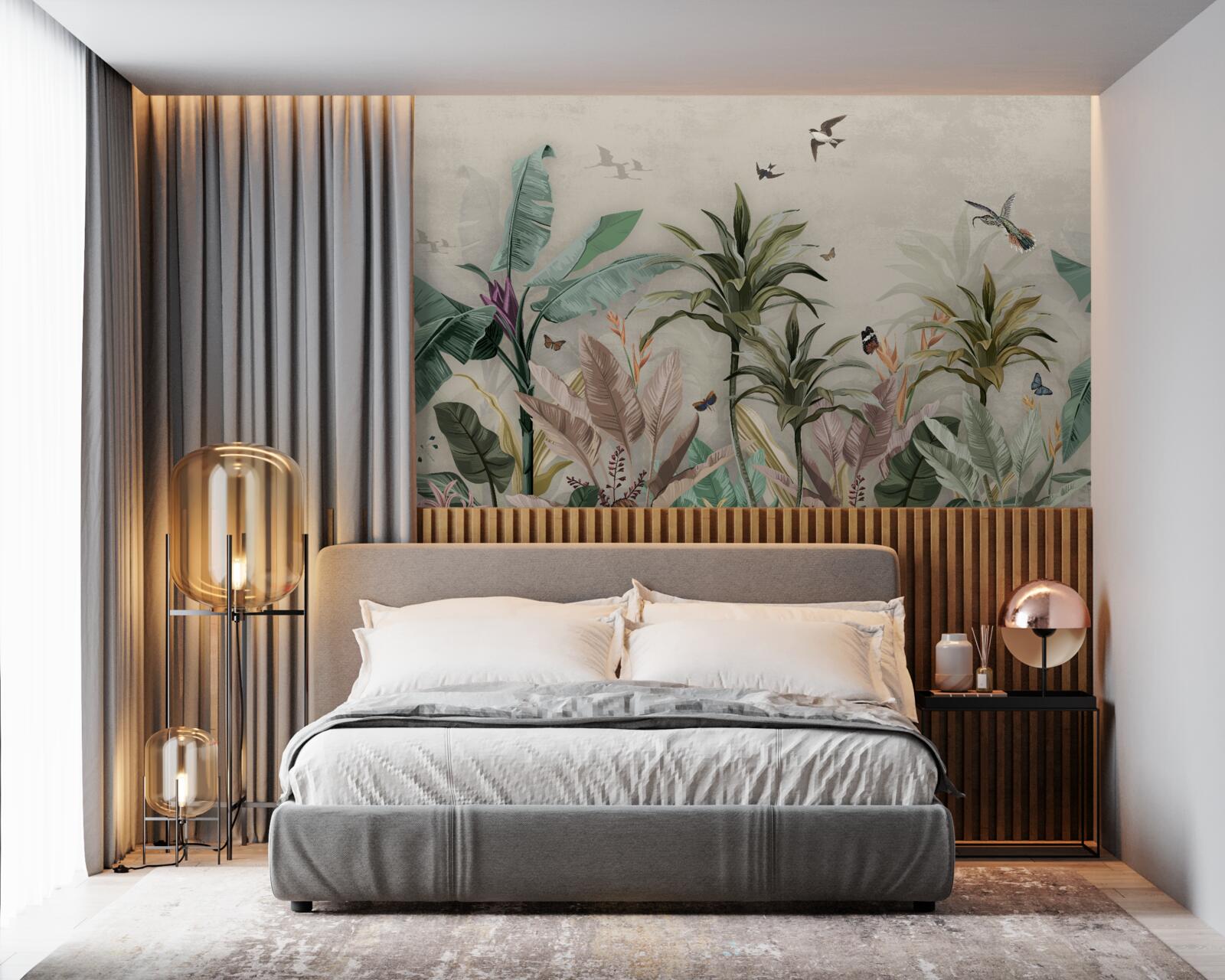 Fototapeta tropik to miejsce, w którym ptaki znajdują przyjemność