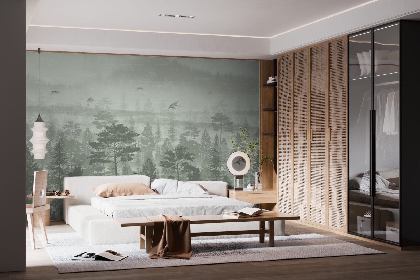 Fototapeta las deszczowy w okresach intensywnych opadów