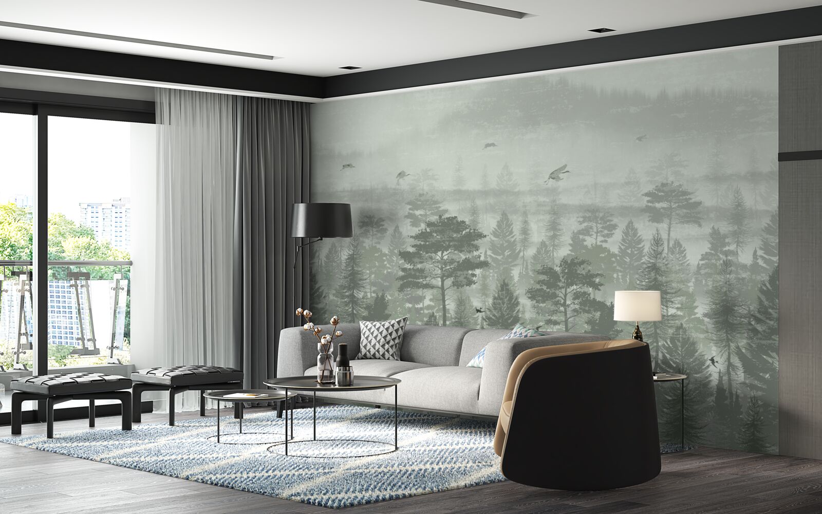 Fototapeta las deszczowy w okresach intensywnych opadów