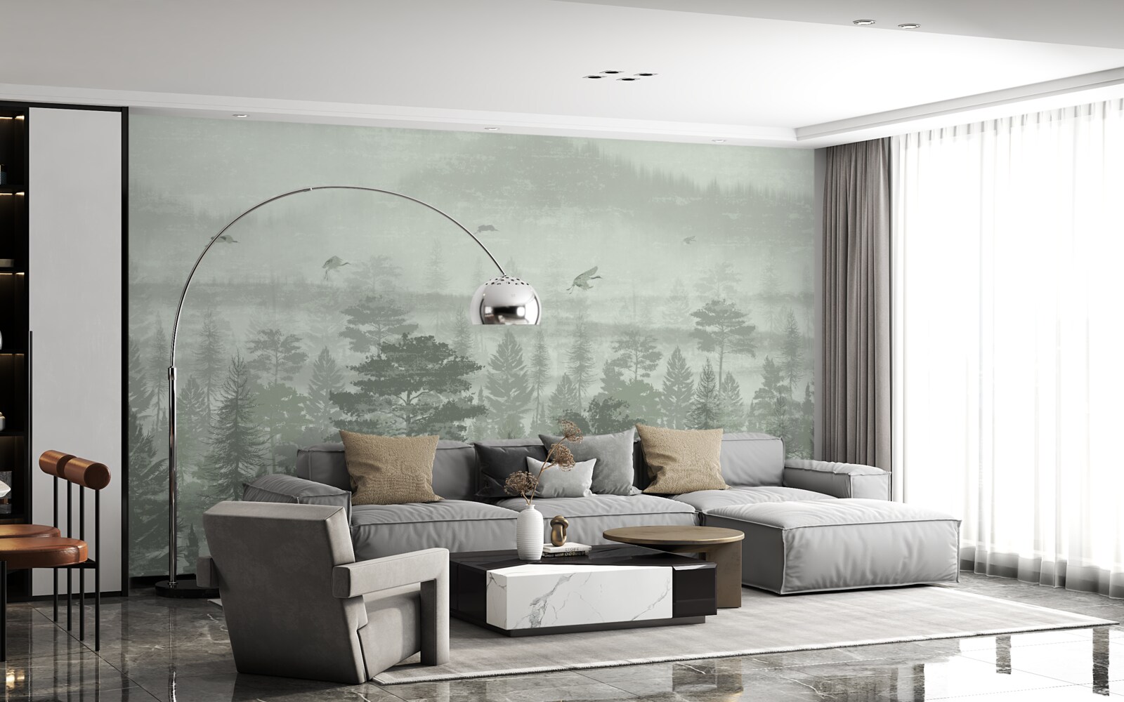 Fototapeta las deszczowy w okresach intensywnych opadów