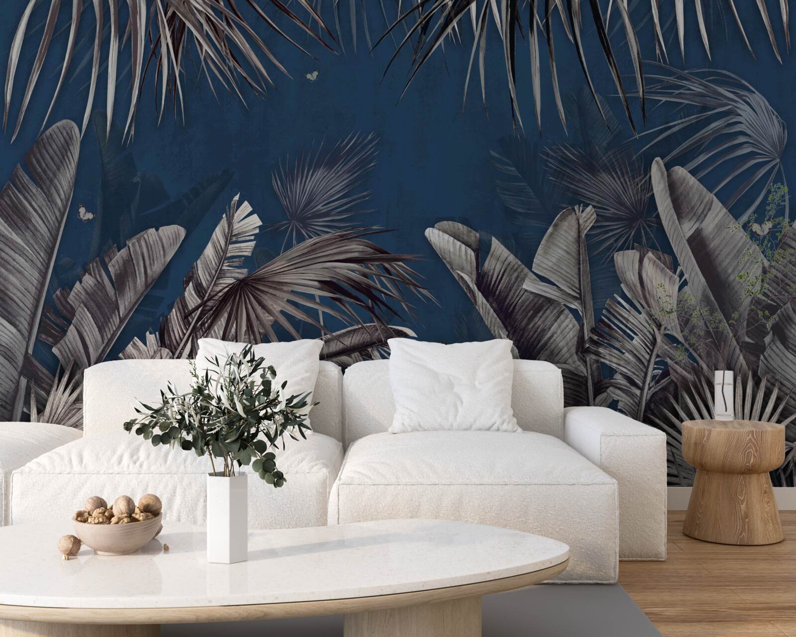 Fototapeta noc zapada na paproć