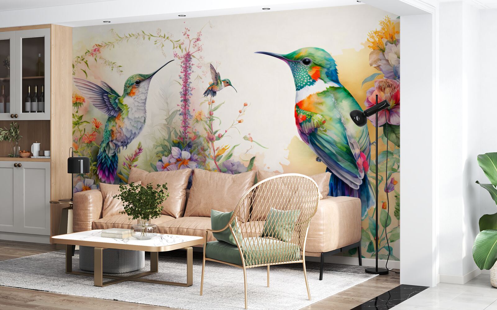 Fototapeta kolibry komunikują się za pomocą kolorów