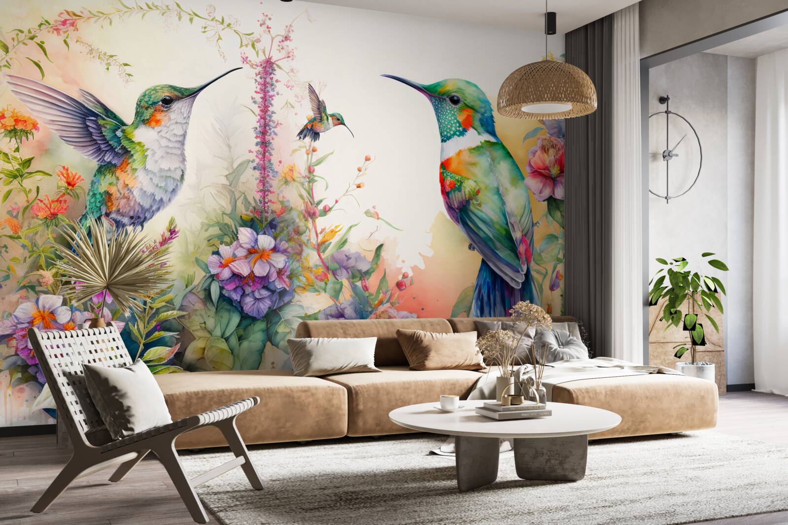 Fototapeta kolibry komunikują się za pomocą kolorów