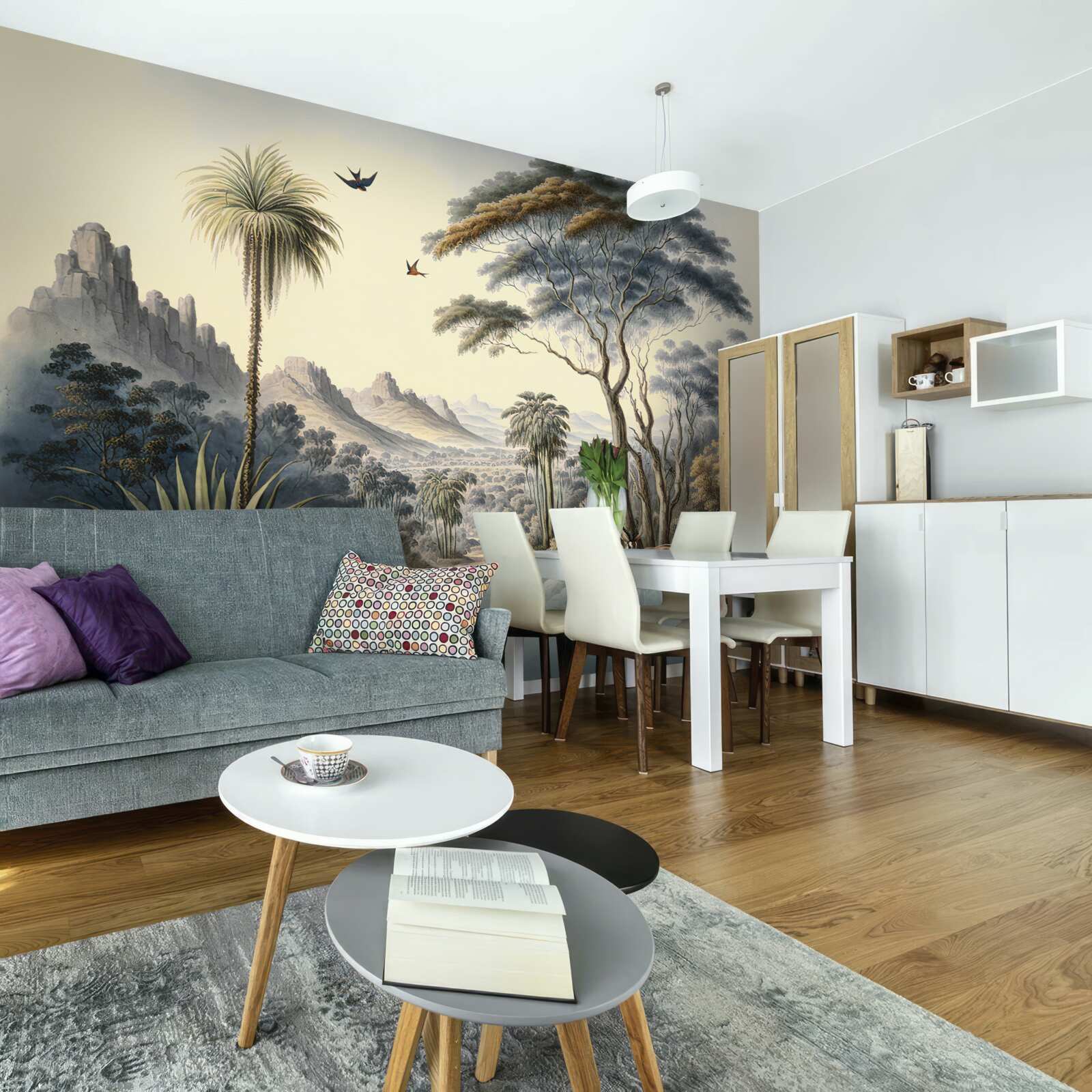 Fototapeta rodzina saren udaje się do swojego domu