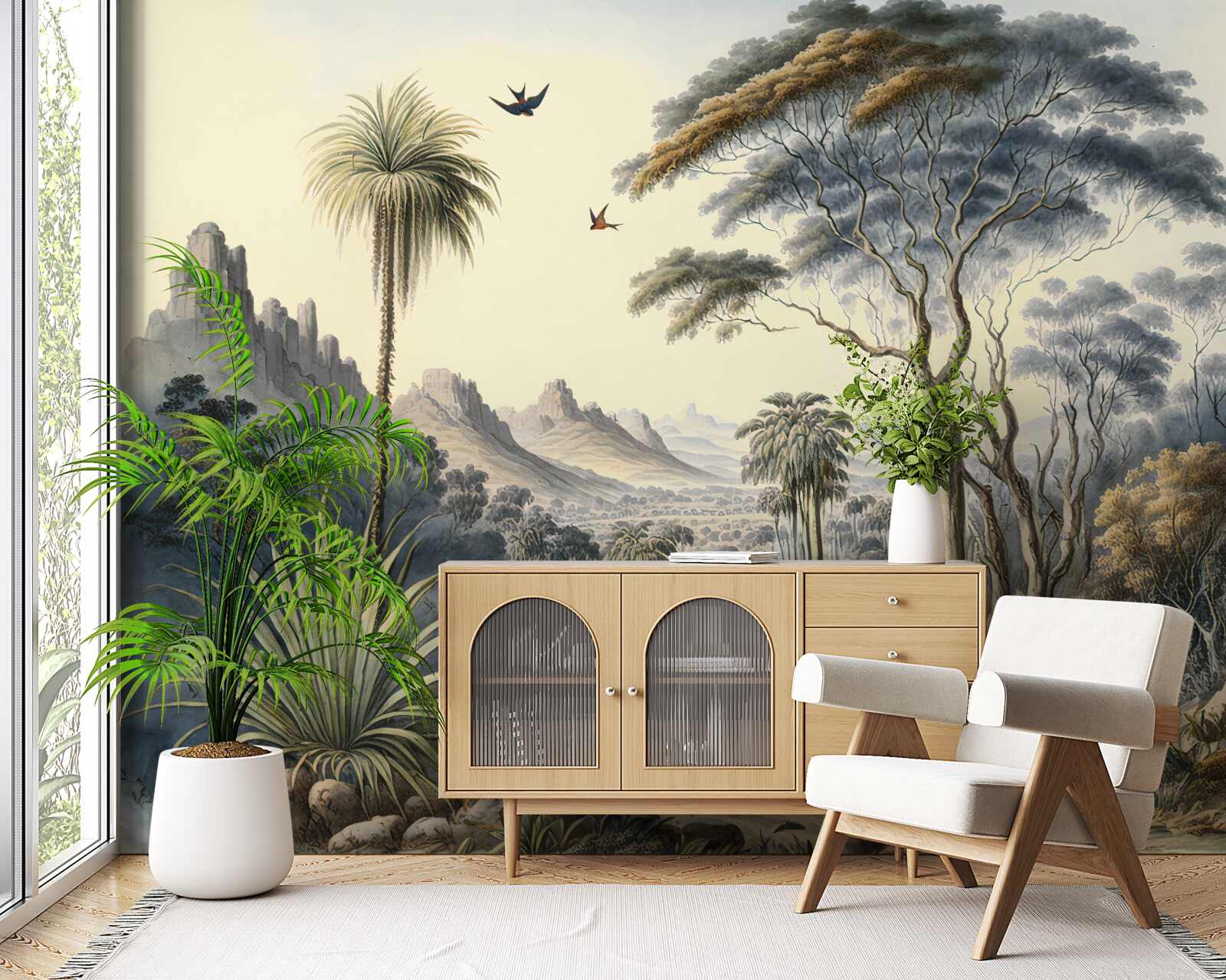 Fototapeta rodzina saren udaje się do swojego domu